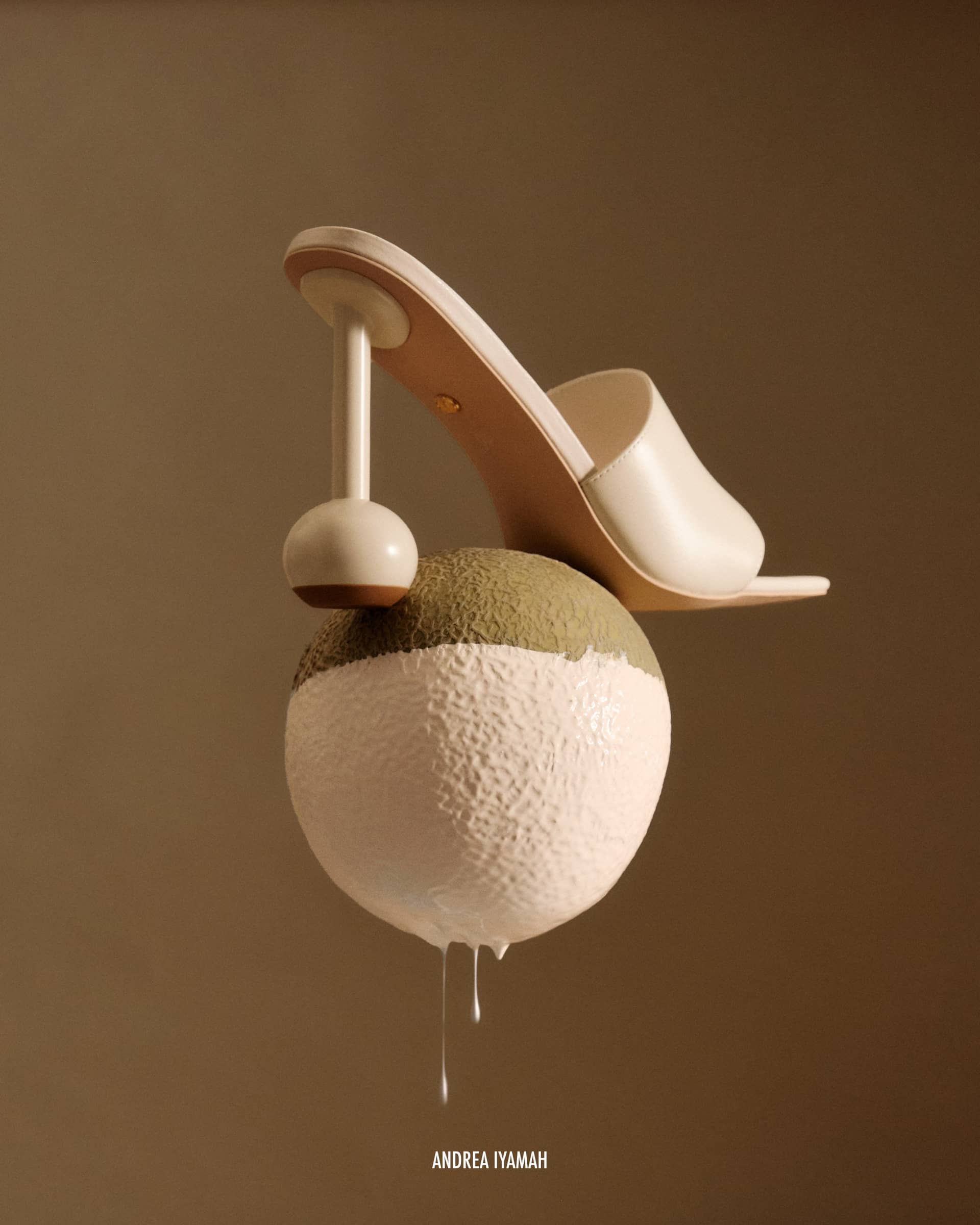 YURI SANDALS - CREAM made by Andrea Iyamah