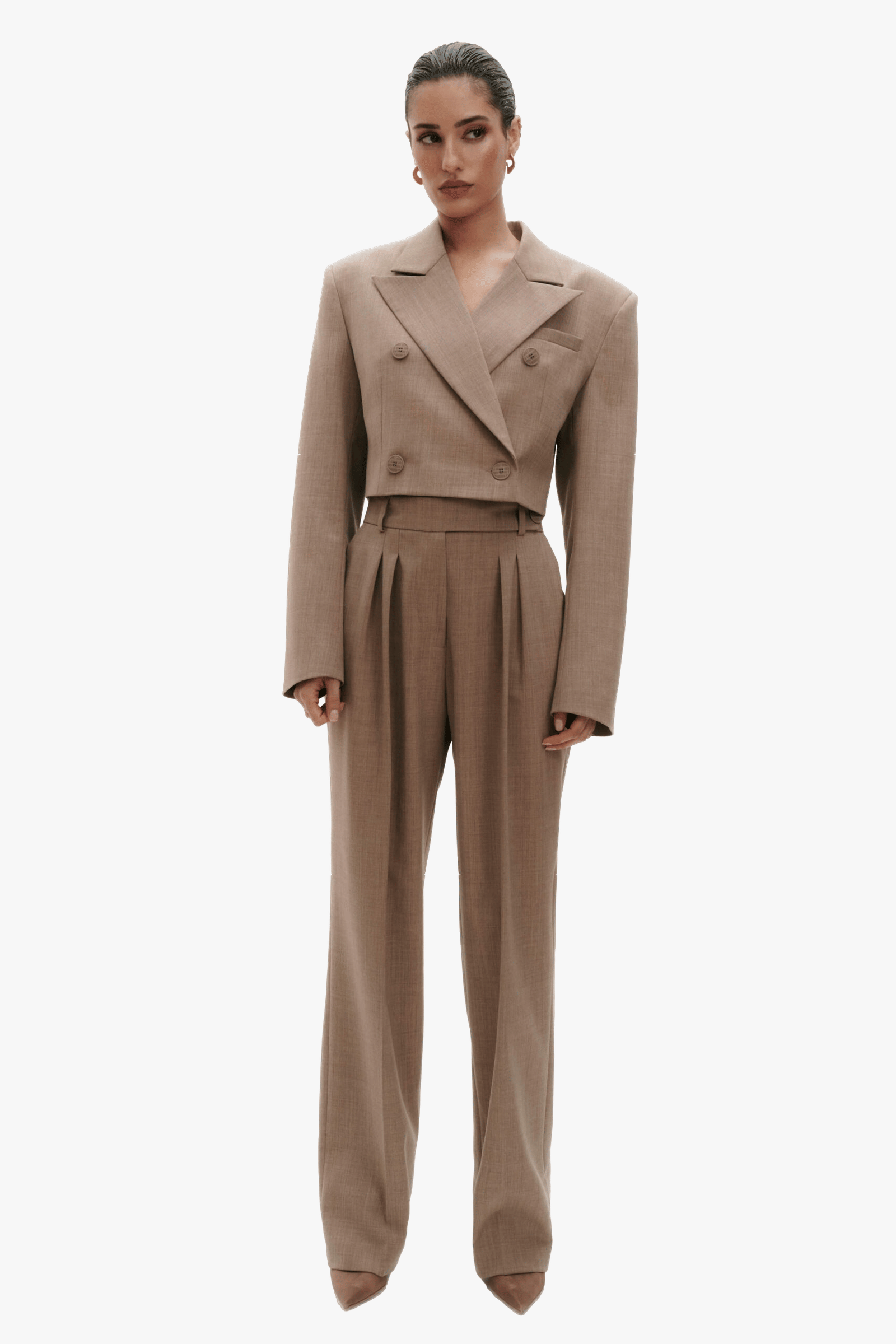 SHORT CARAMEL JACKET made by BENU Studio