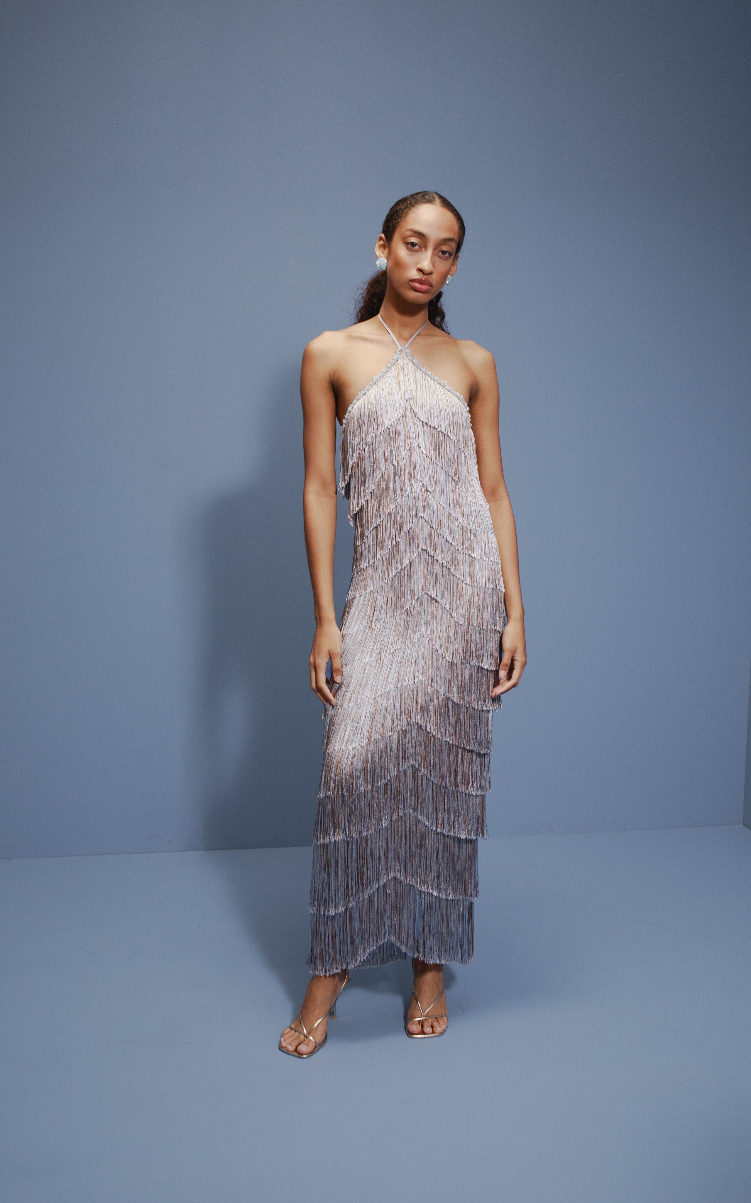 Estrella Fringer Halter Dress made by Francesca Miranda