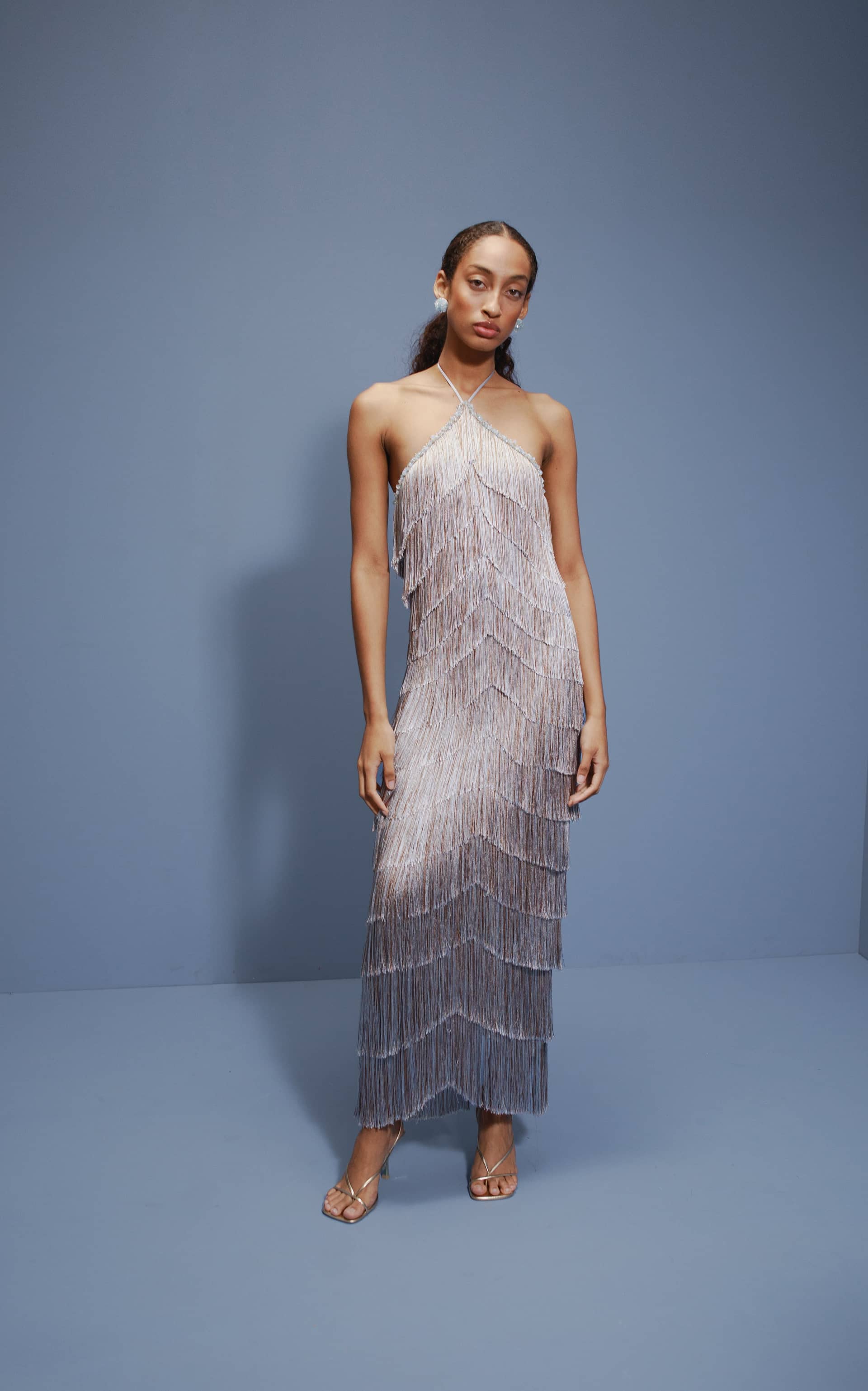 Estrella Fringer Halter Dress made by Francesca Miranda