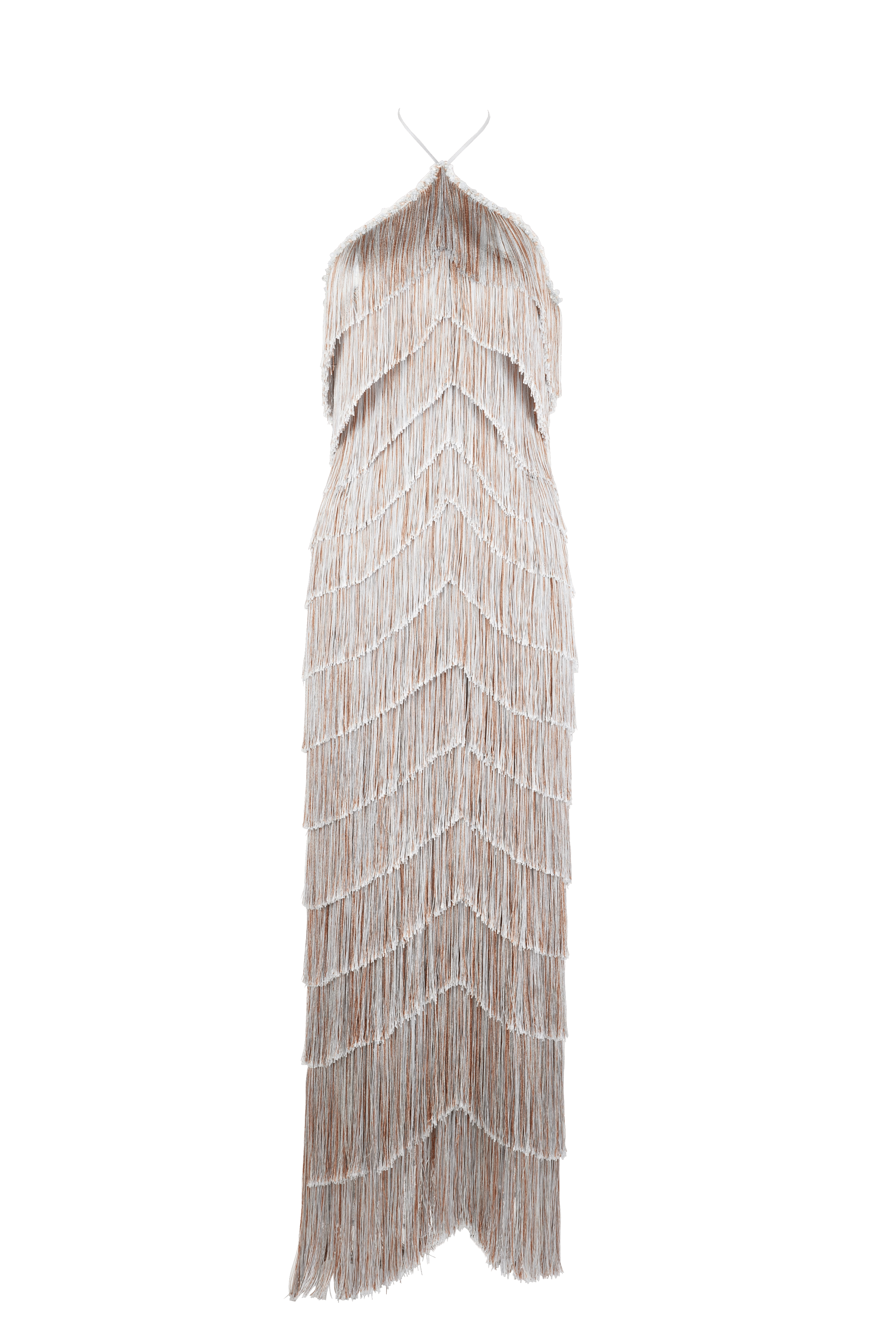 Estrella Fringer Halter Dress made by Francesca Miranda