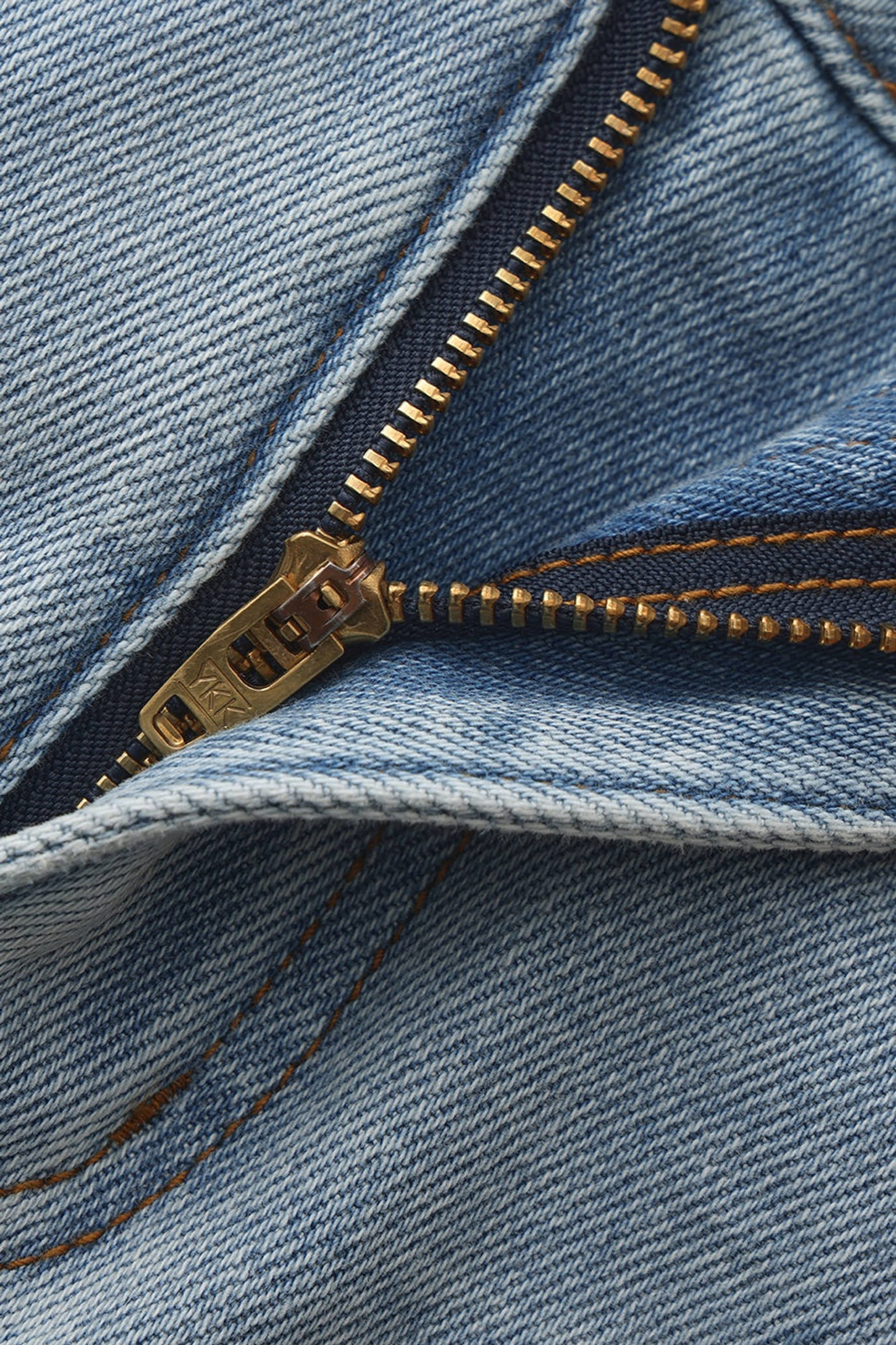 Lexi Low-Rise Light Blue Denim Mini Skirt made by Nana Jacqueline