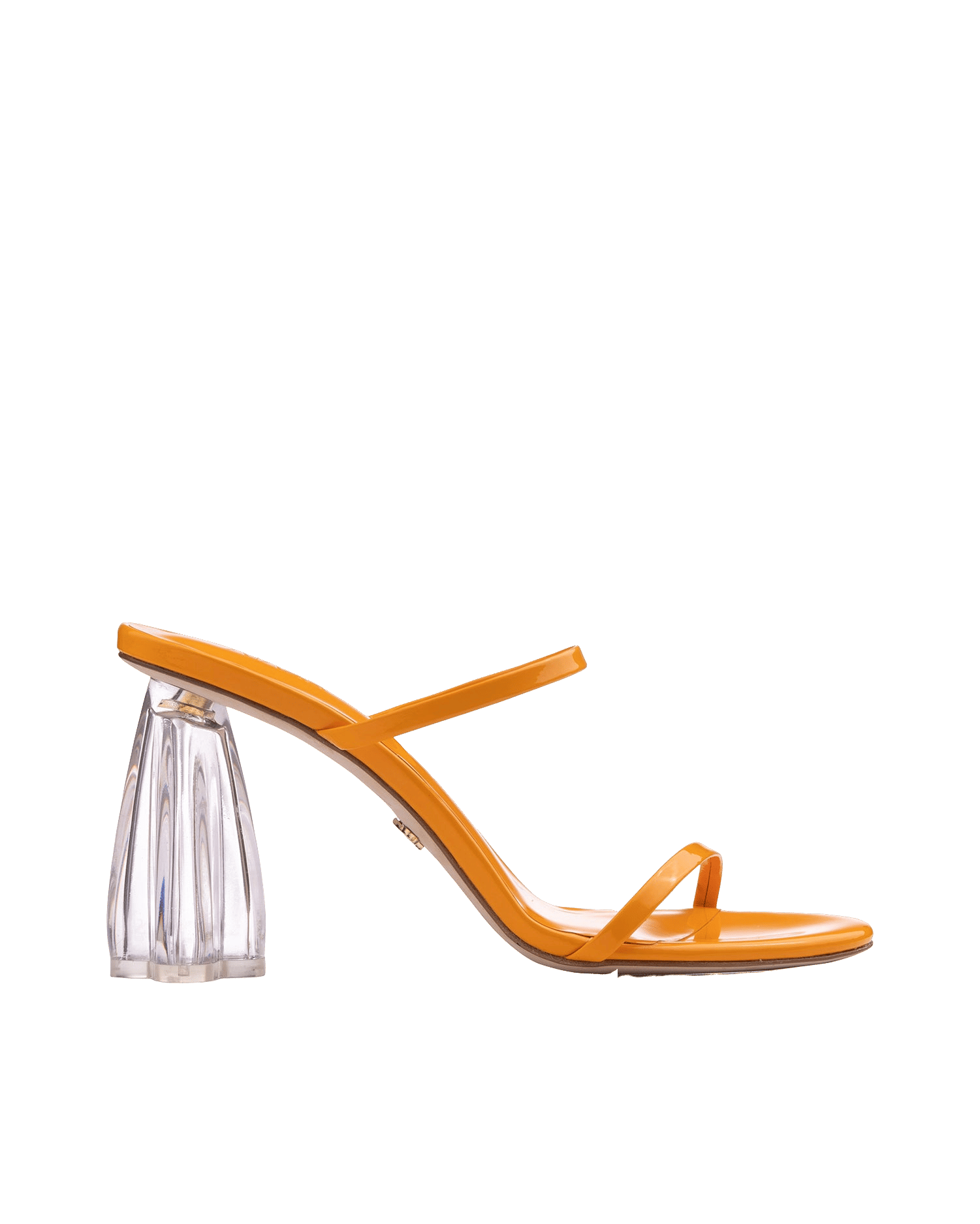 Fiorellini Glass Heel 95 Orange Patent made by ATANA