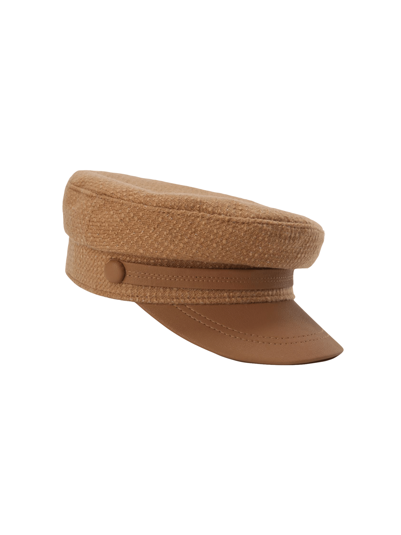 Evie Hat (Brown) in Beige made by Nana Jacqueline