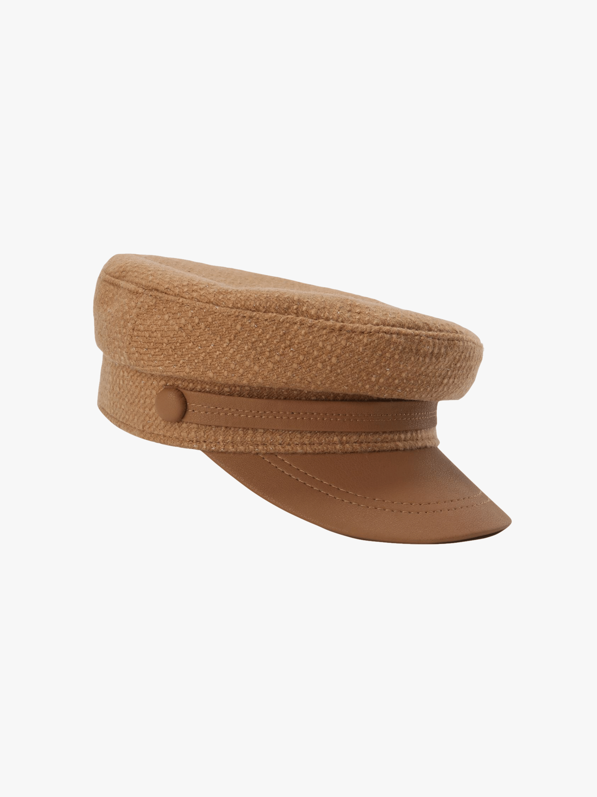 Evie Hat (Brown) in Beige made by Nana Jacqueline