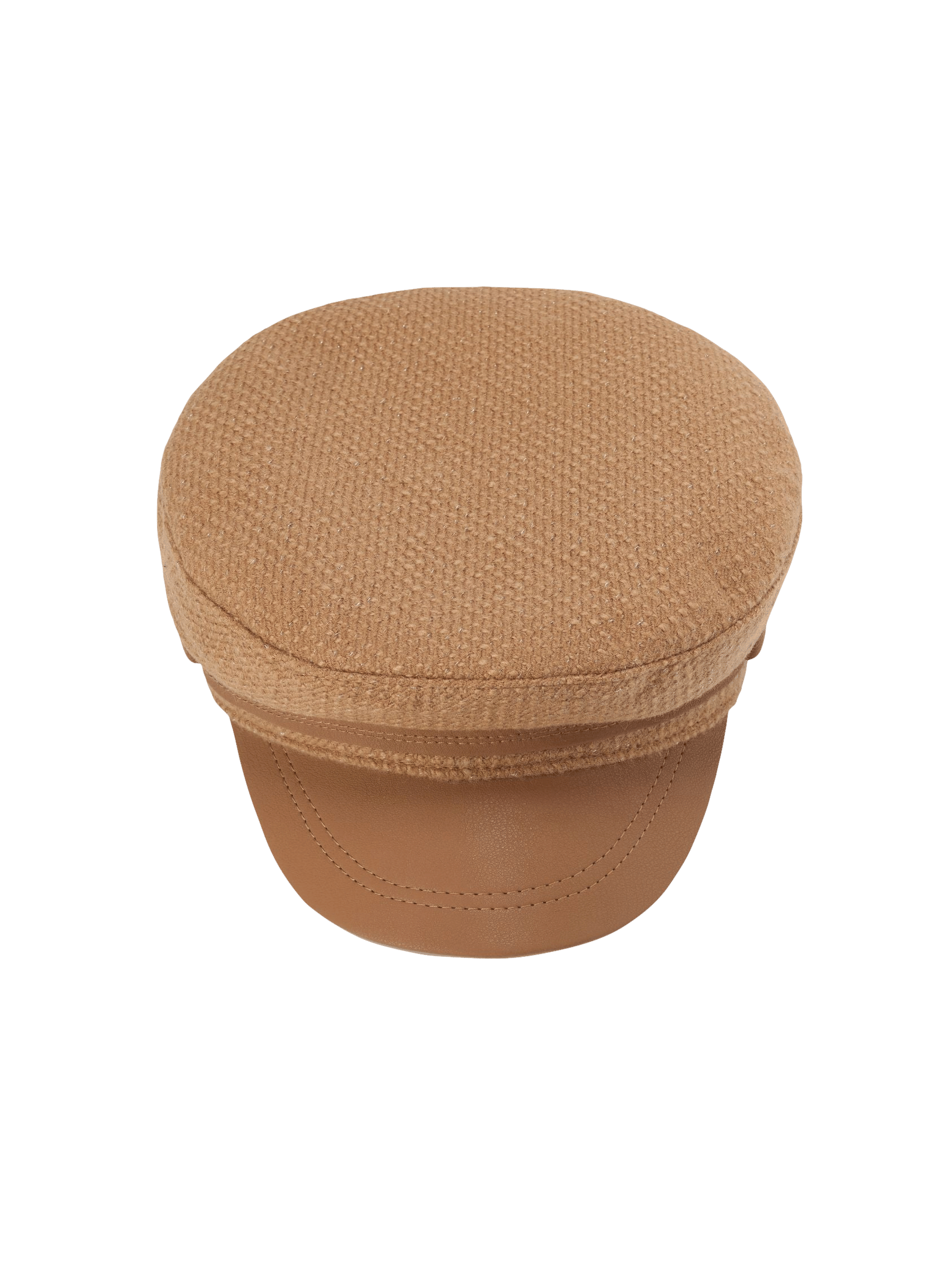 Evie Hat (Brown) in Beige made by Nana Jacqueline