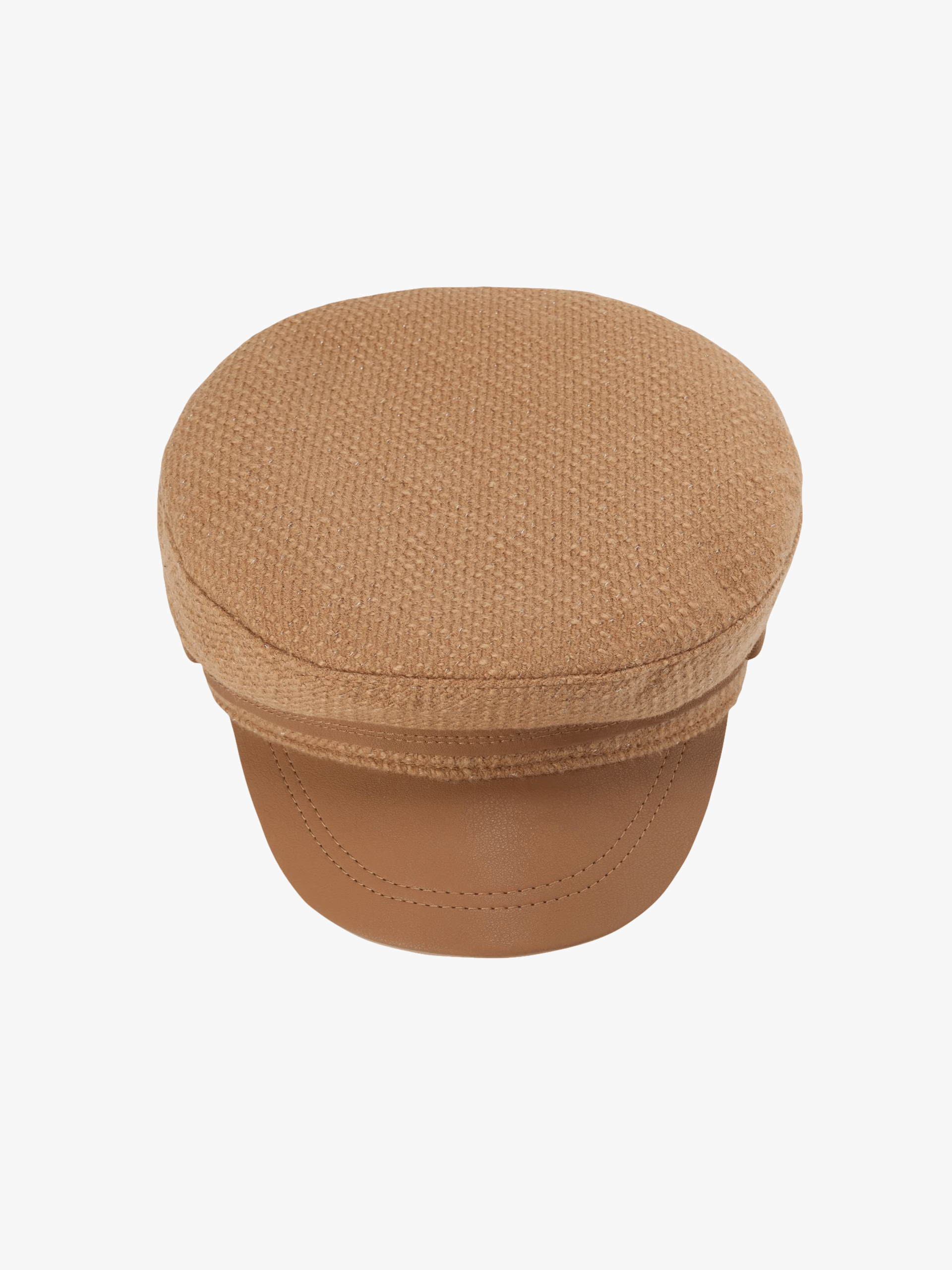 Evie Hat (Brown) in Beige made by Nana Jacqueline