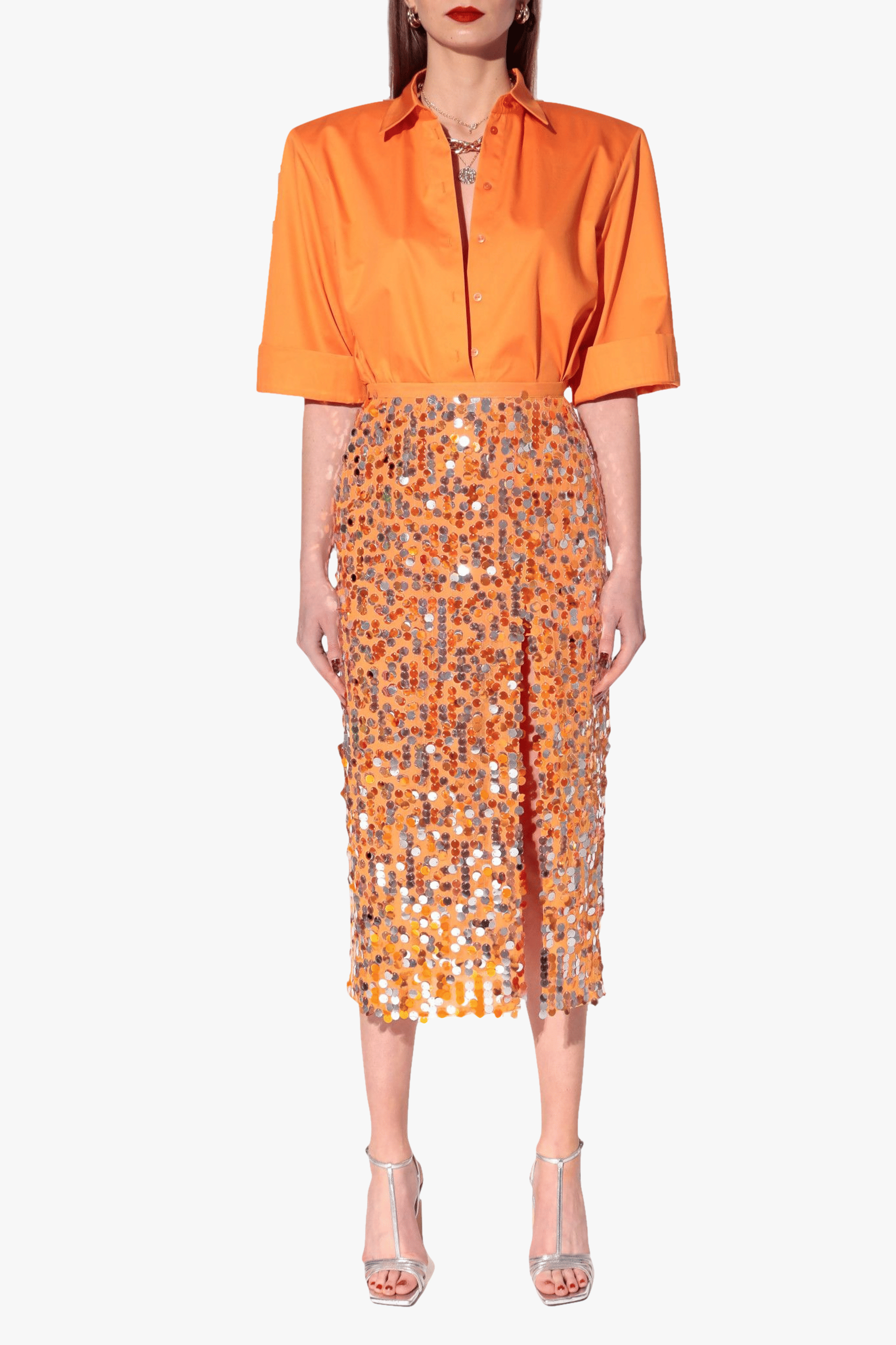 Skirt Layla Nectarine made by HALEWSKI