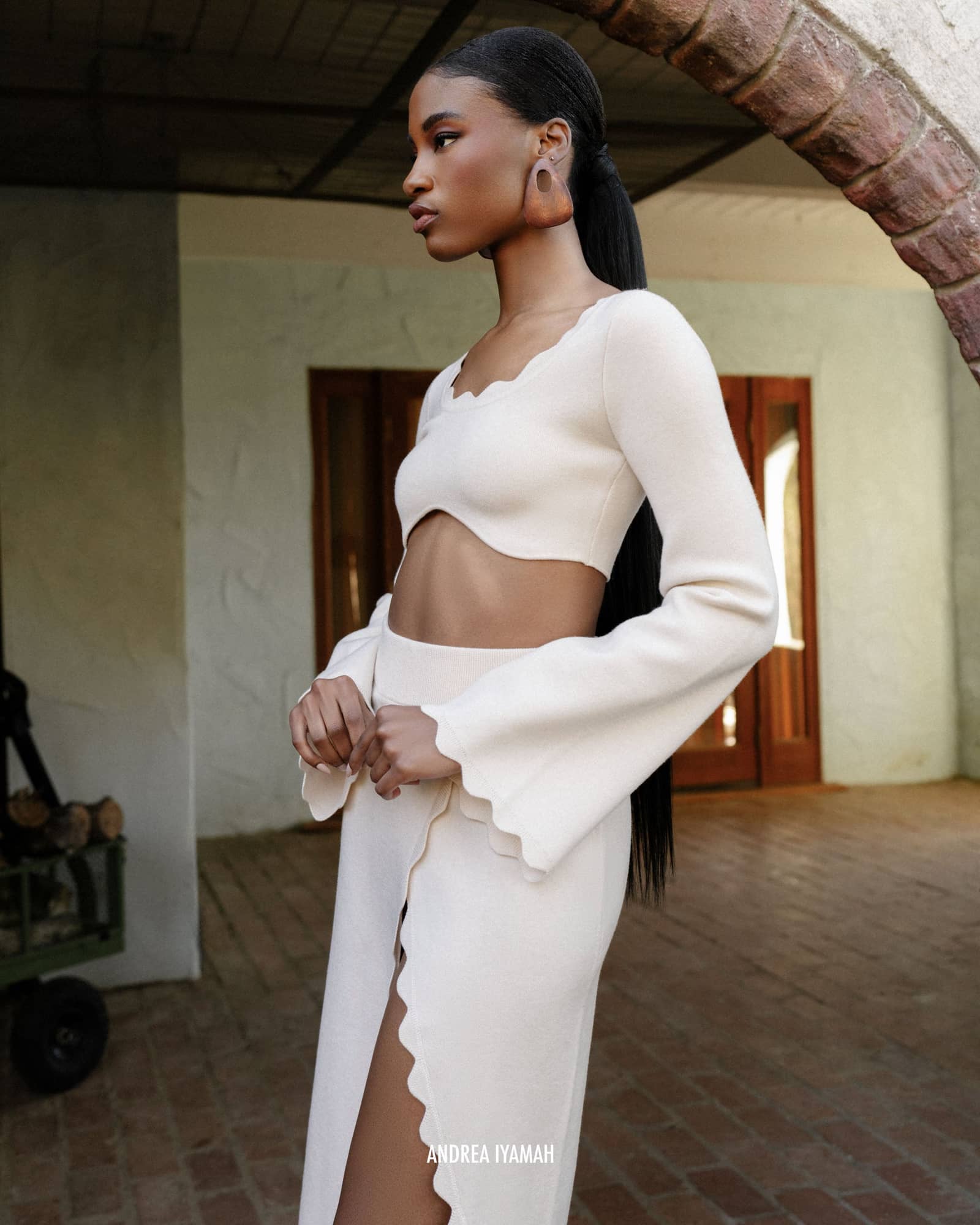 ODA CROP TOP - TUSK made by Andrea Iyamah