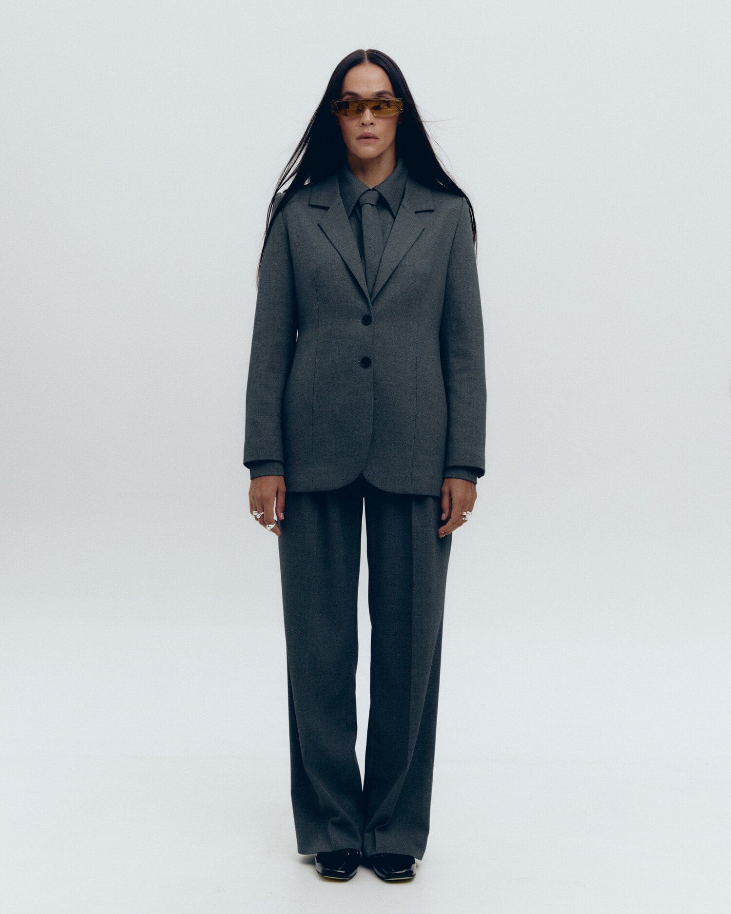 Grey pants made by KNITEL