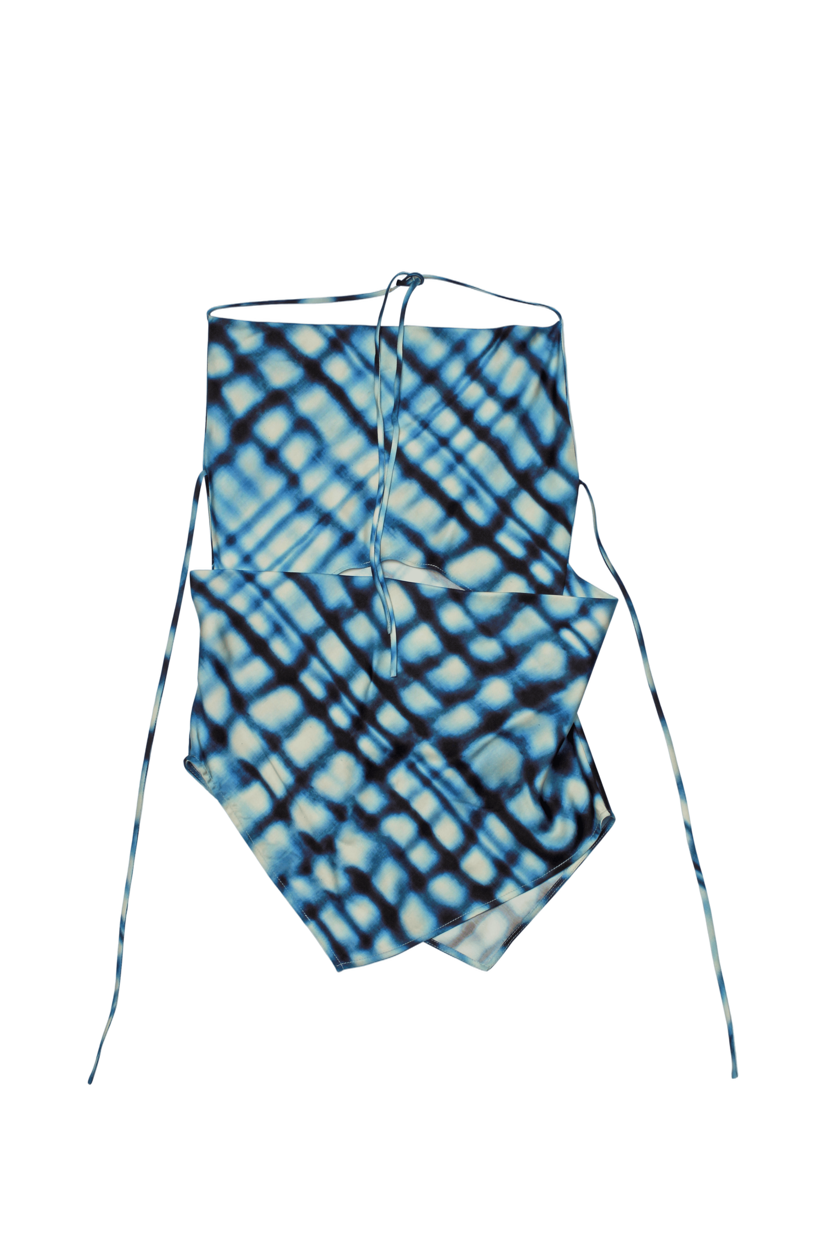 BIAS CUT PRINTED TOP made by YIBRI