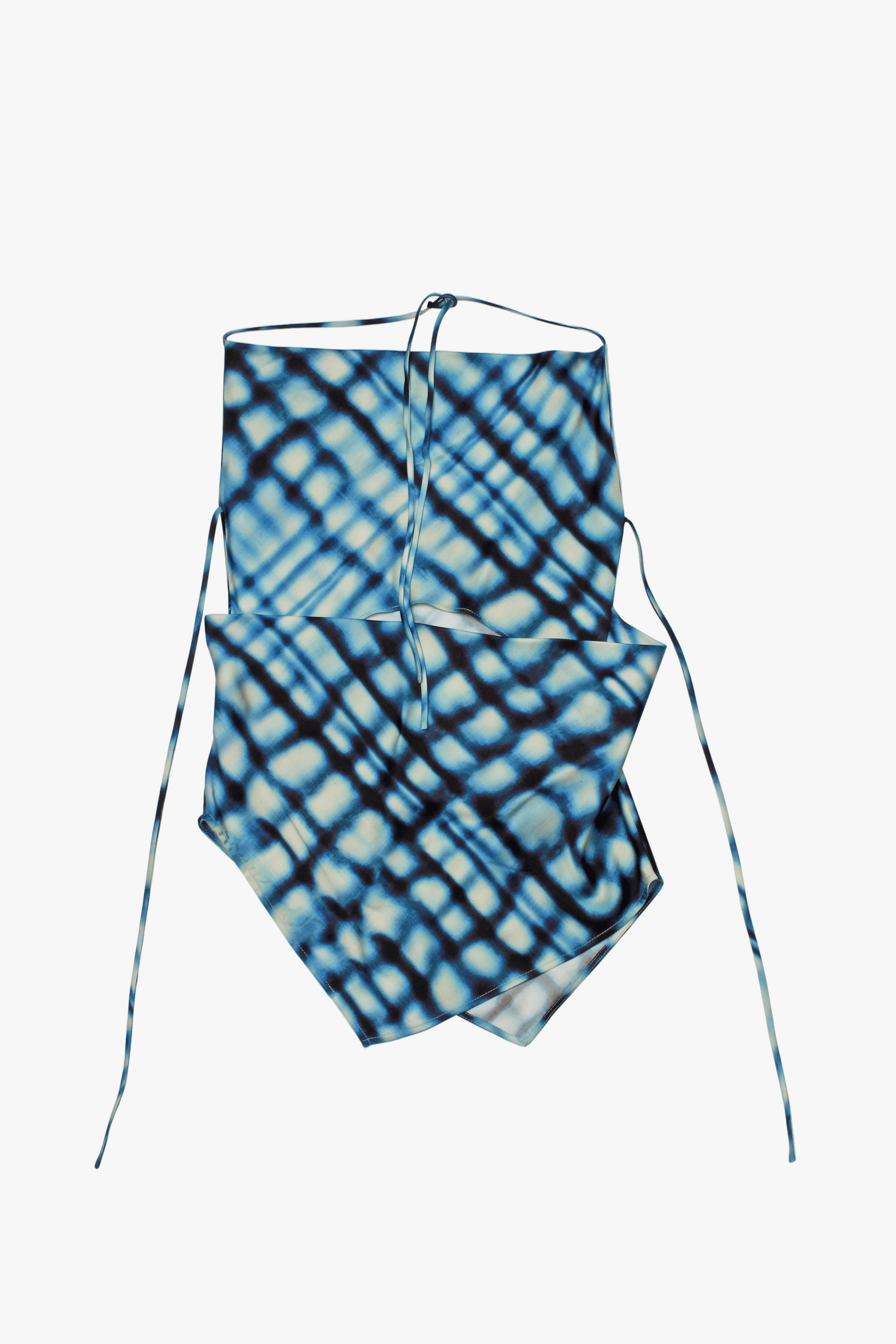 BIAS CUT PRINTED TOP made by YIBRI