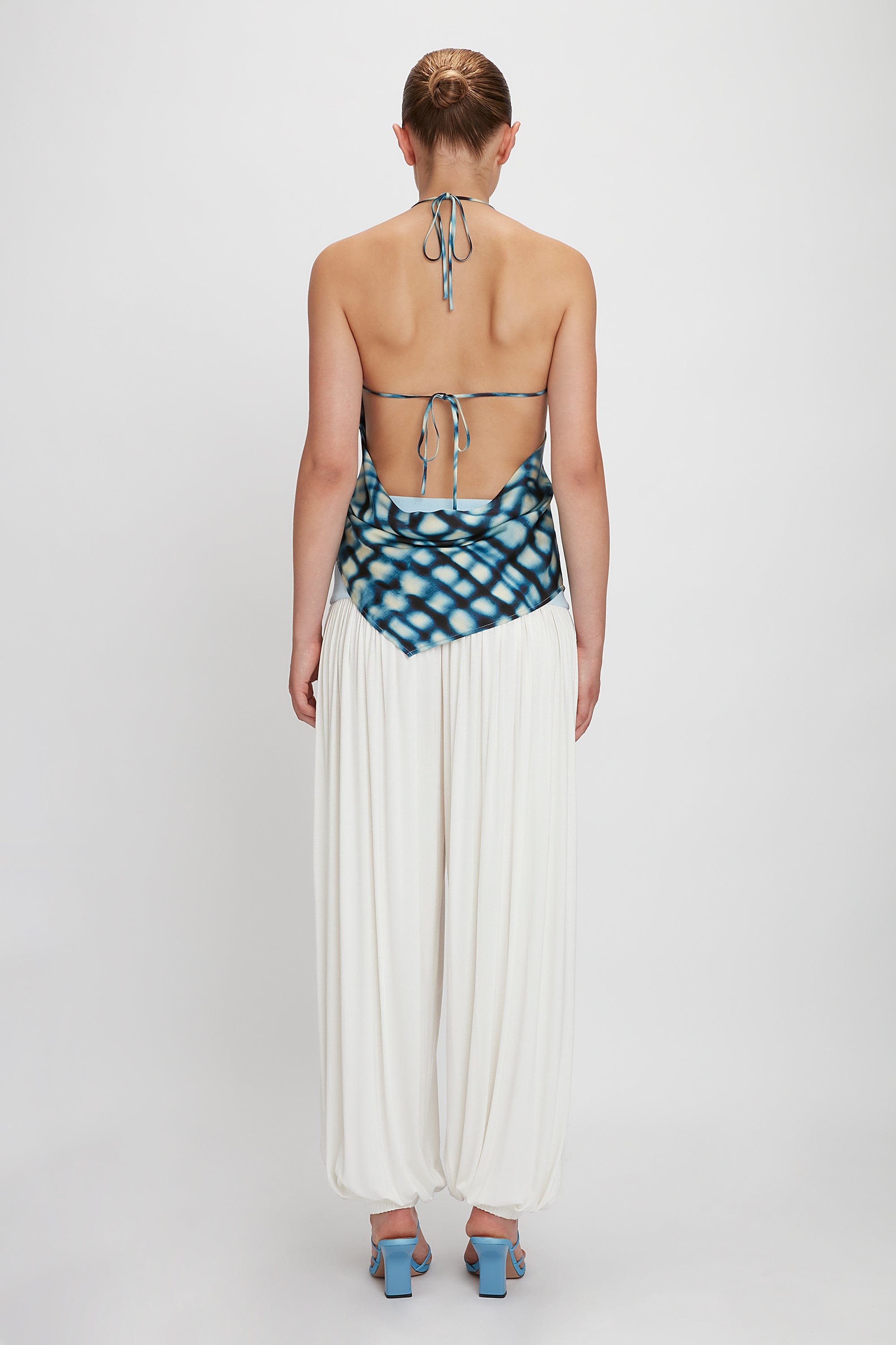 BIAS CUT PRINTED TOP made by YIBRI