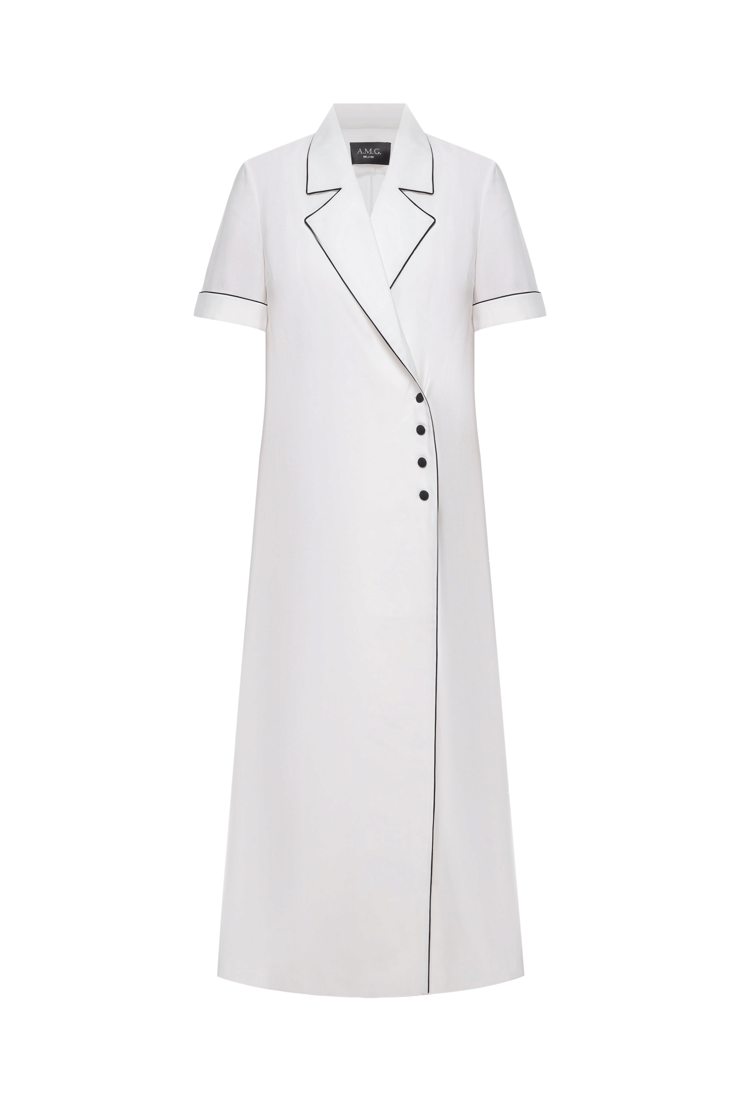 Dress with piping made by A.M.G