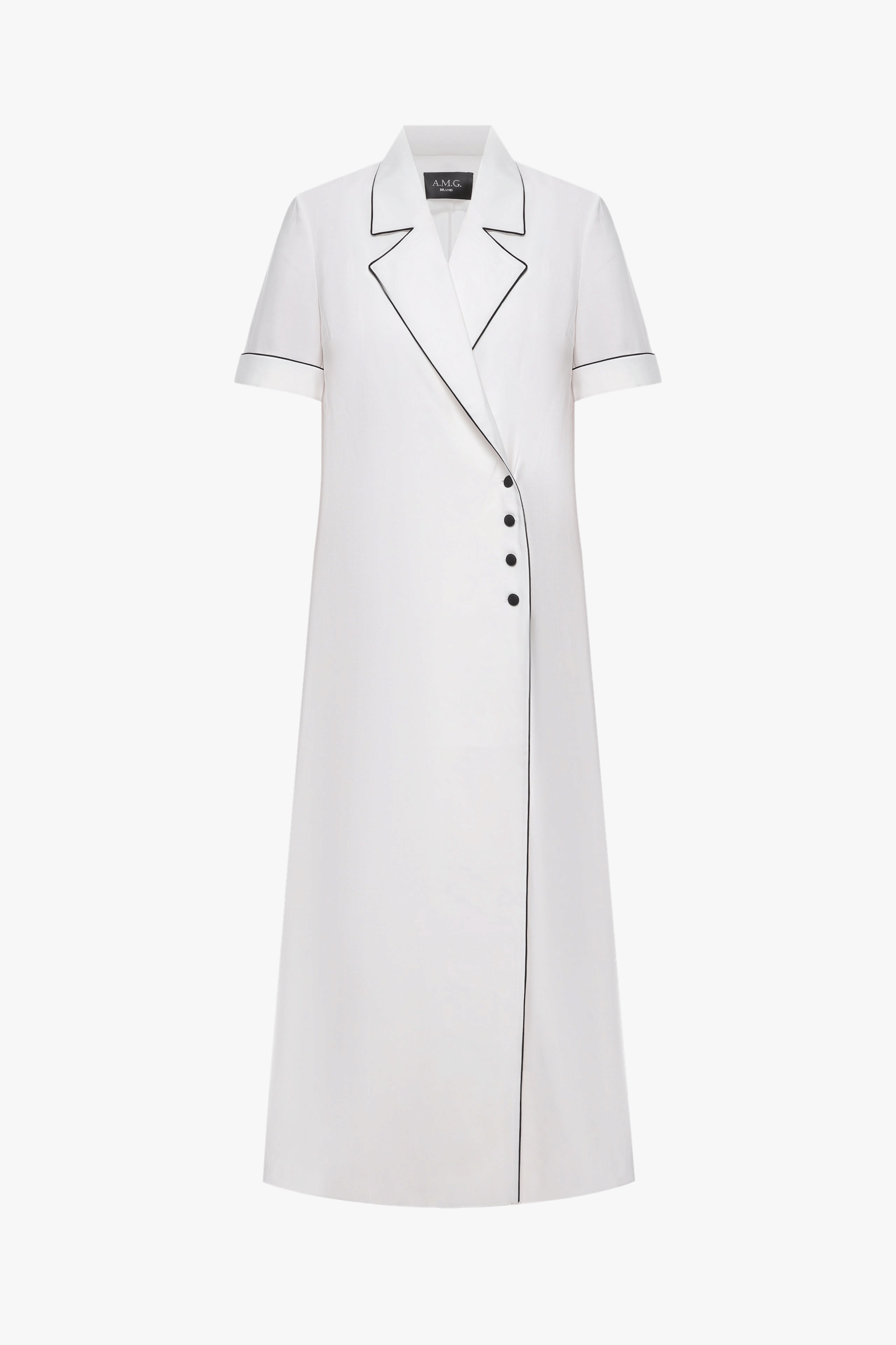 Dress with piping made by A.M.G