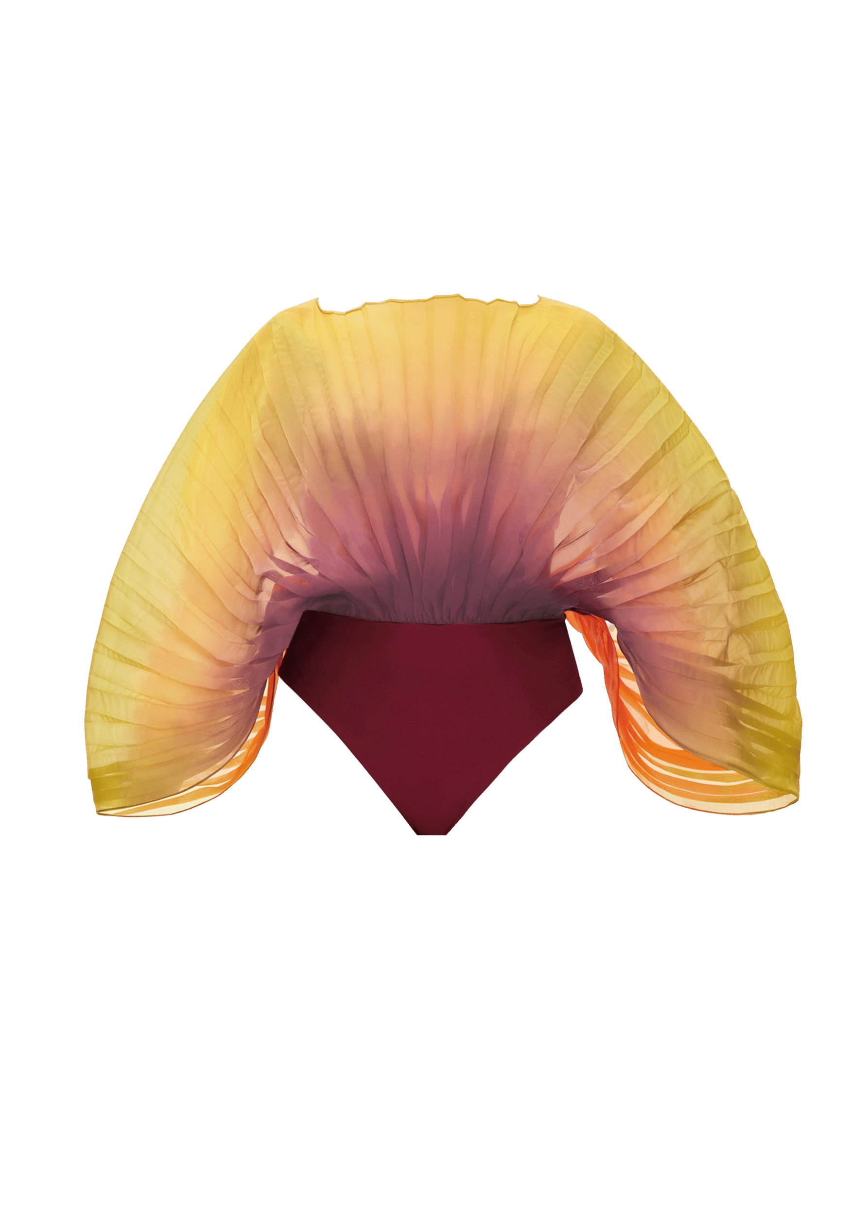 SOMBRA BODYSUIT - ADWA PURPLE made by Andrea Iyamah