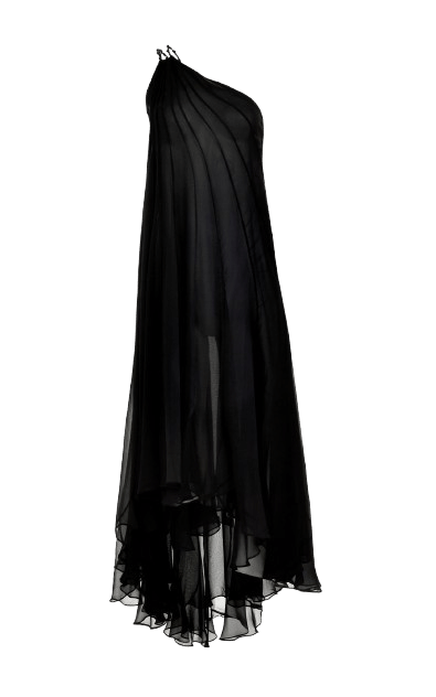 Jota One-Shoulder Dress - Black made by Francesca Miranda