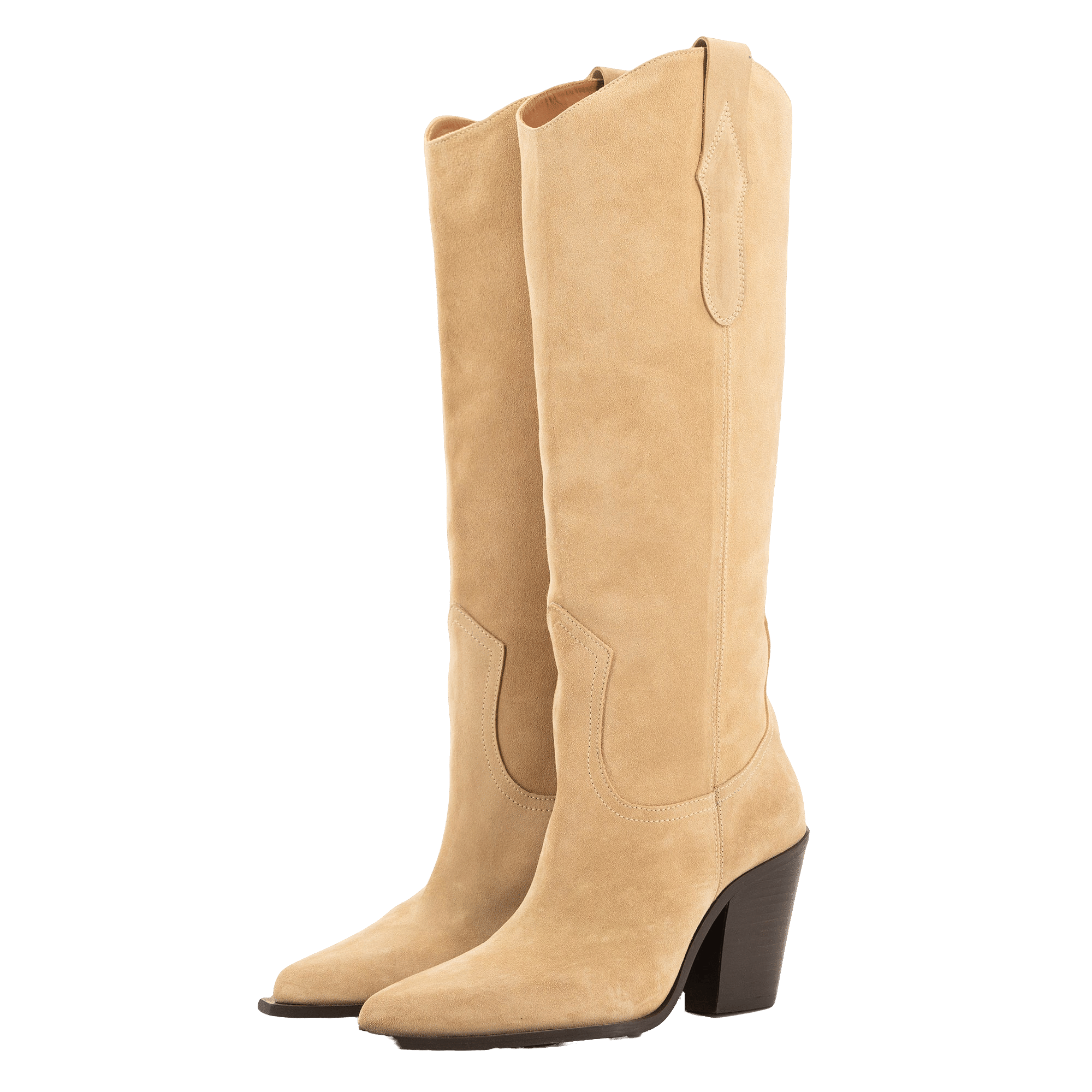 ANA SAND SUEDE BOOTS made by Toral