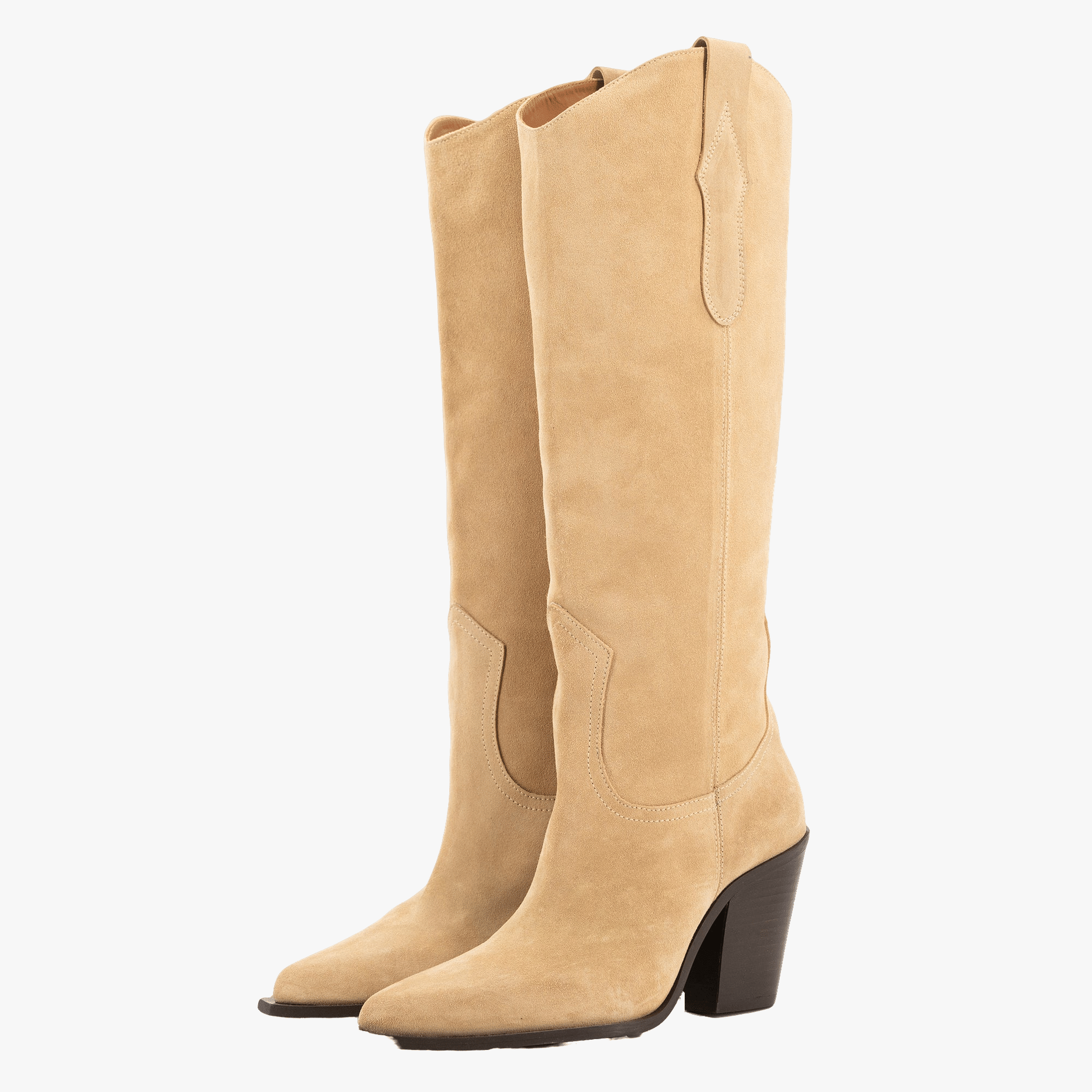ANA SAND SUEDE BOOTS made by Toral