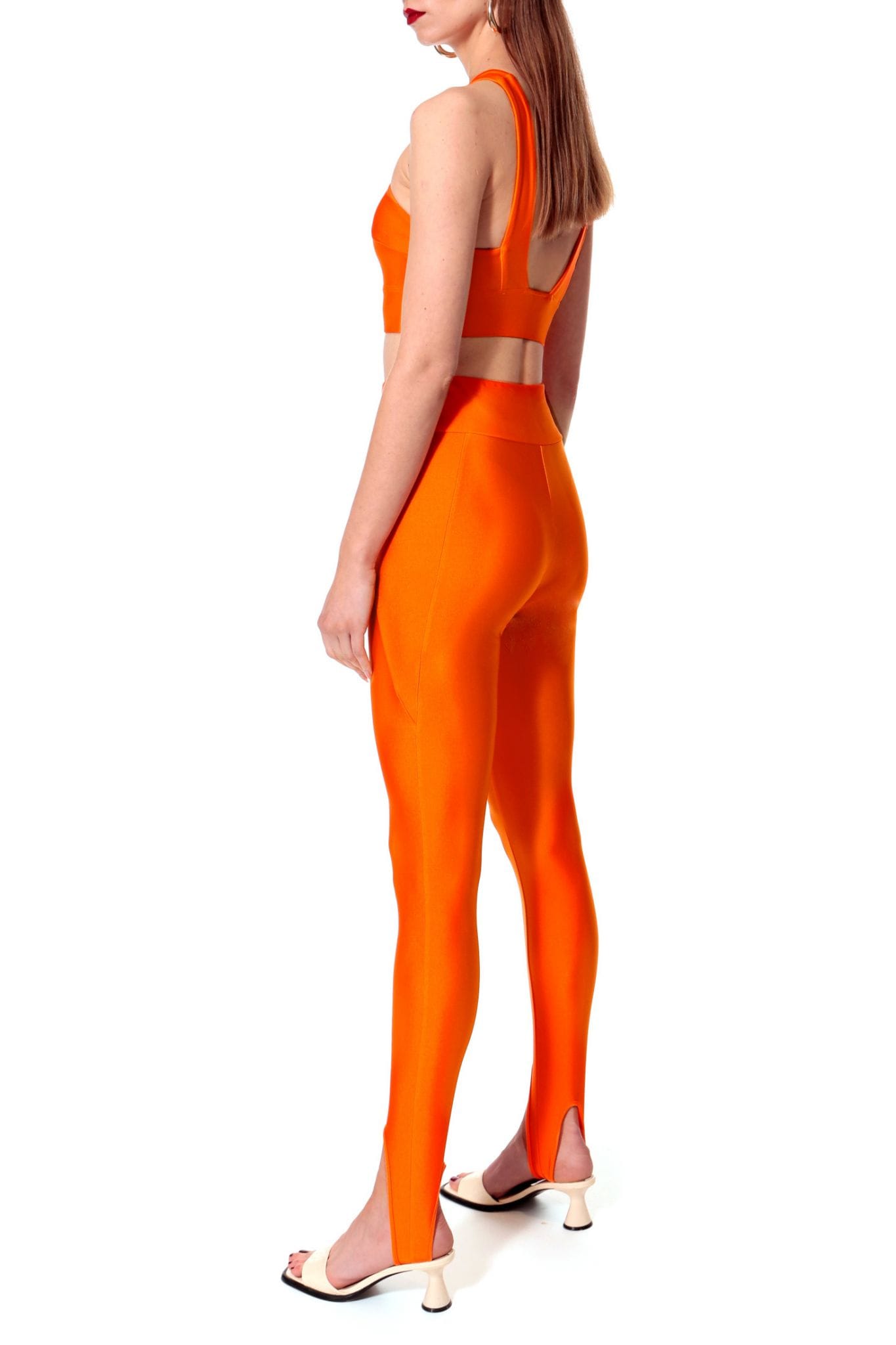 Leggings Gia Neon Orange made by HALEWSKI