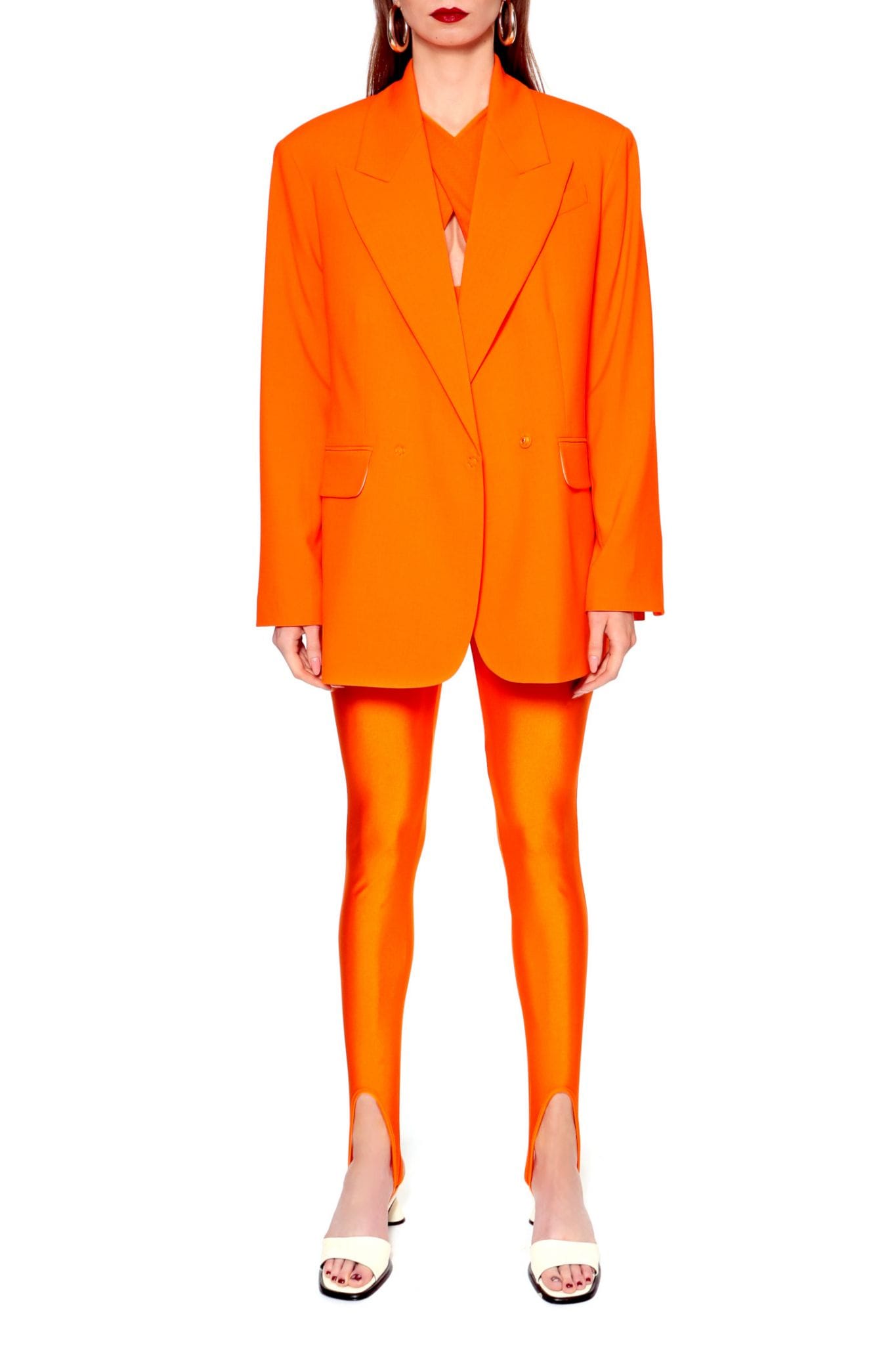 Leggings Gia Neon Orange made by HALEWSKI