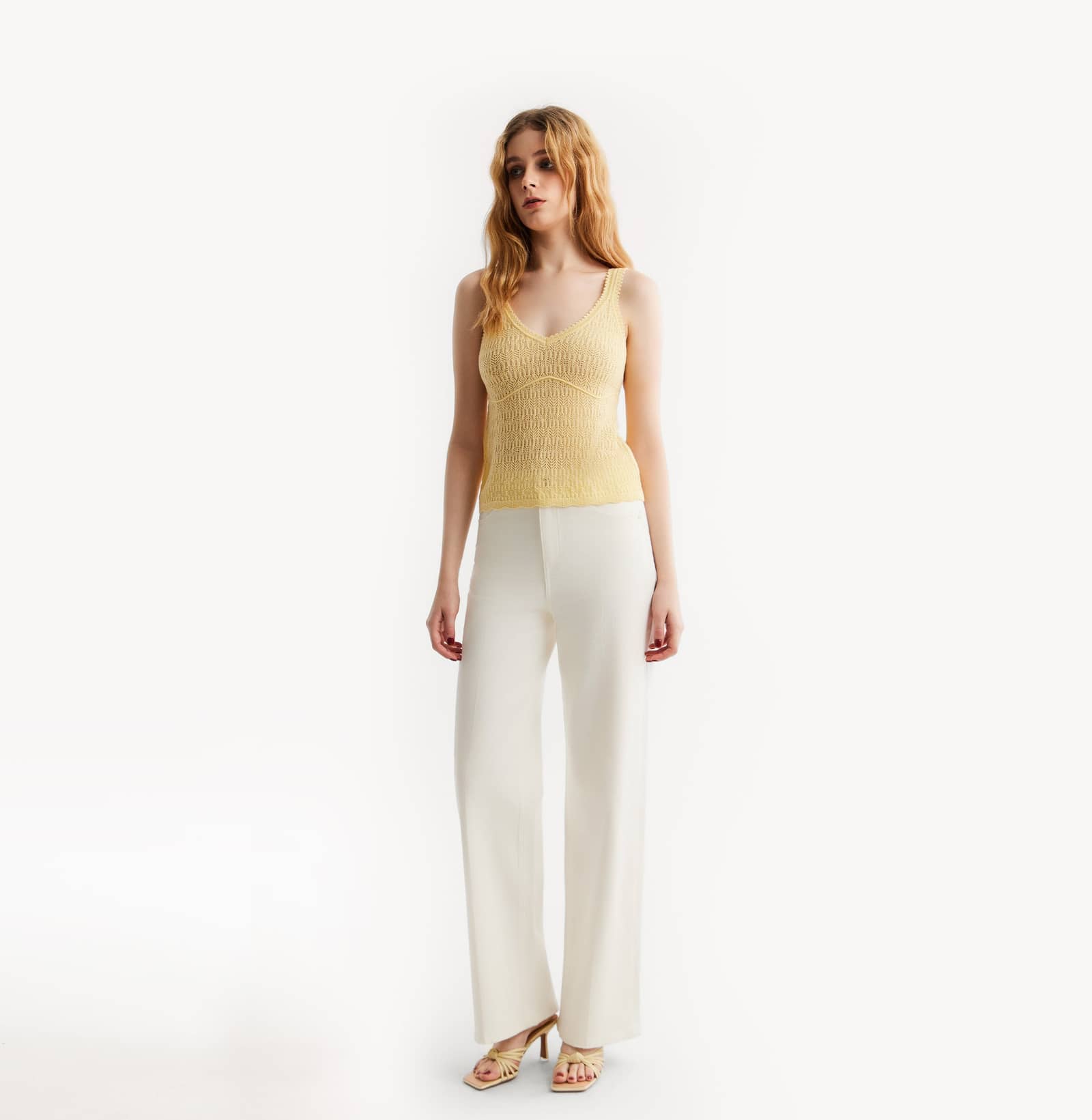 POINTELLE V-NECK CAMISOLE made by CRUSH Collection