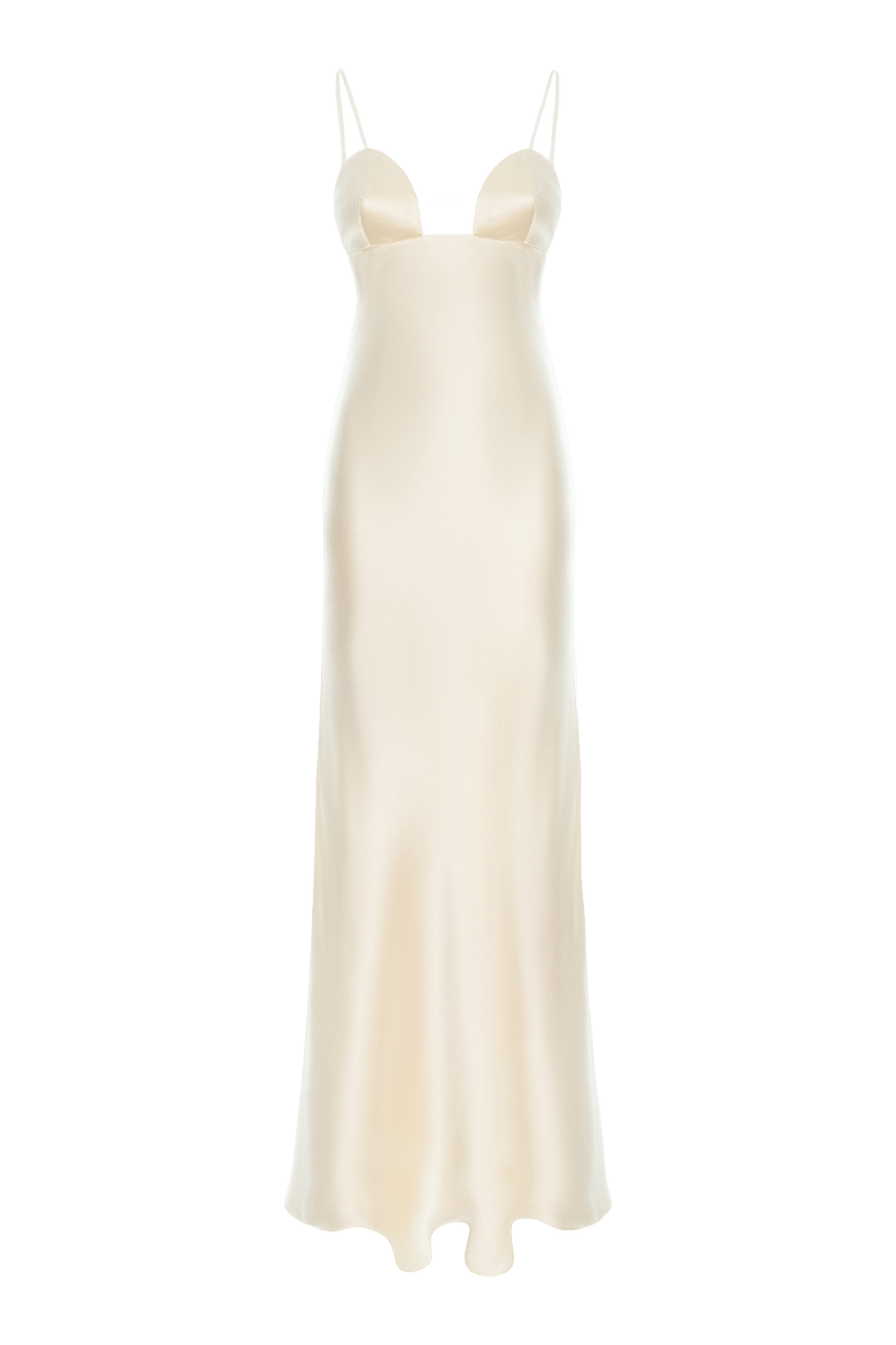 Minnie Silk Satin Slip-Dress Silk made by Aureliana