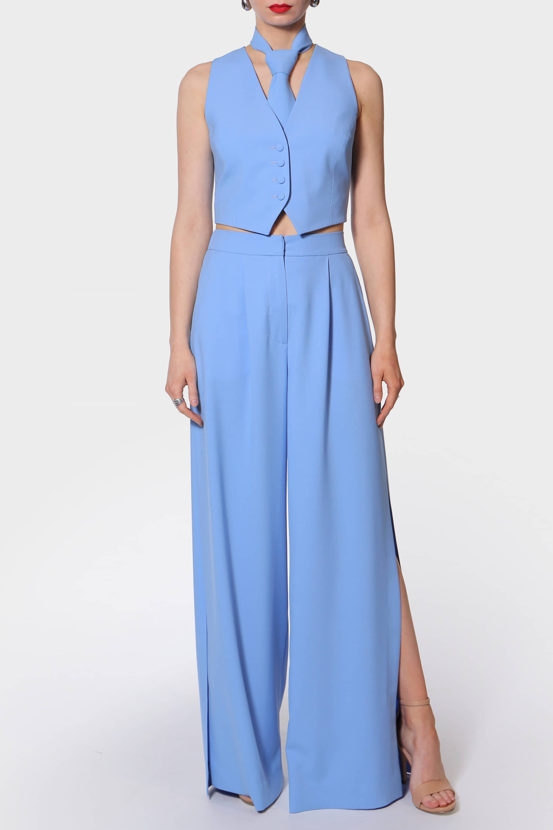 Pants Omena Blue made by HALEWSKI