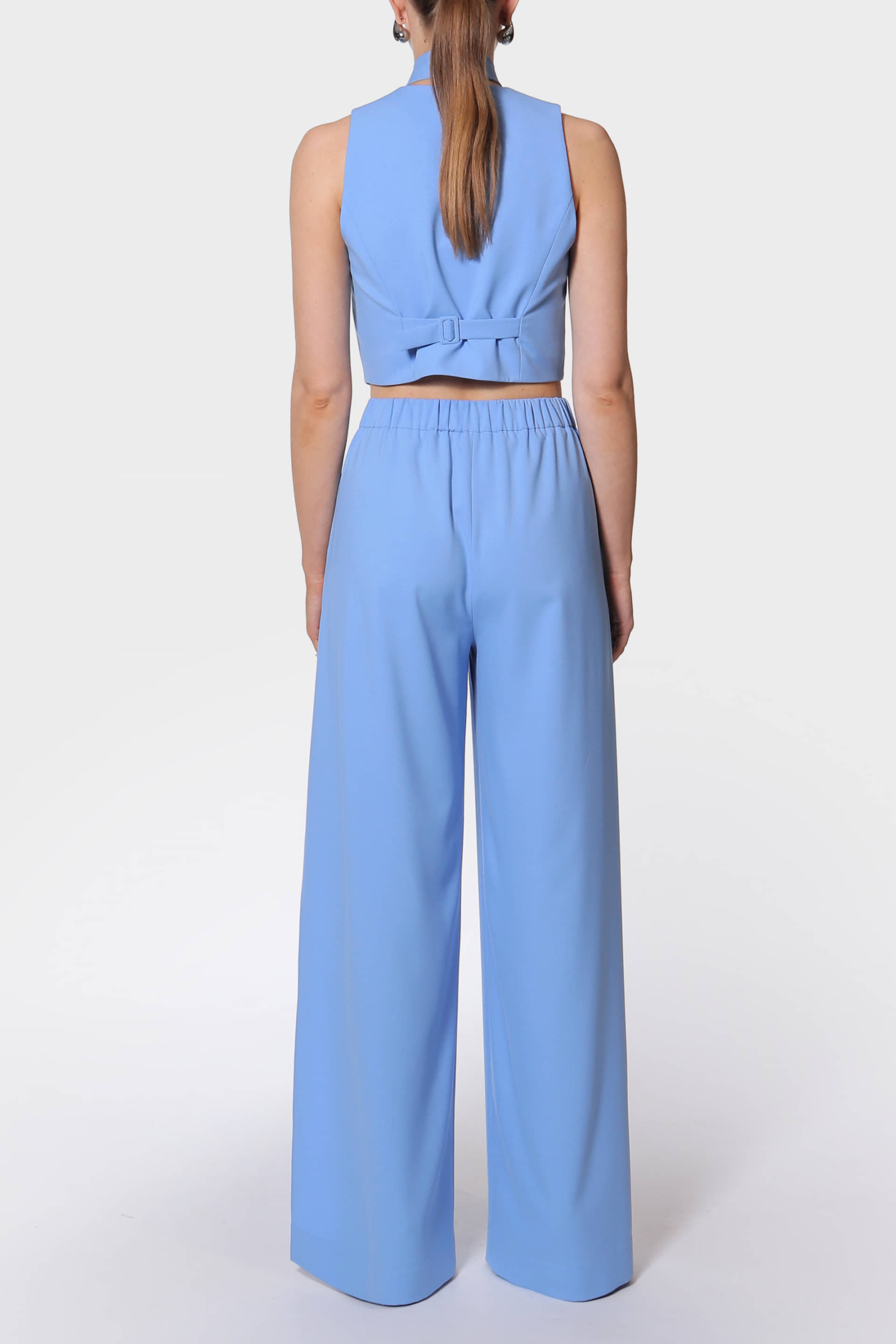 Pants Omena Blue made by HALEWSKI