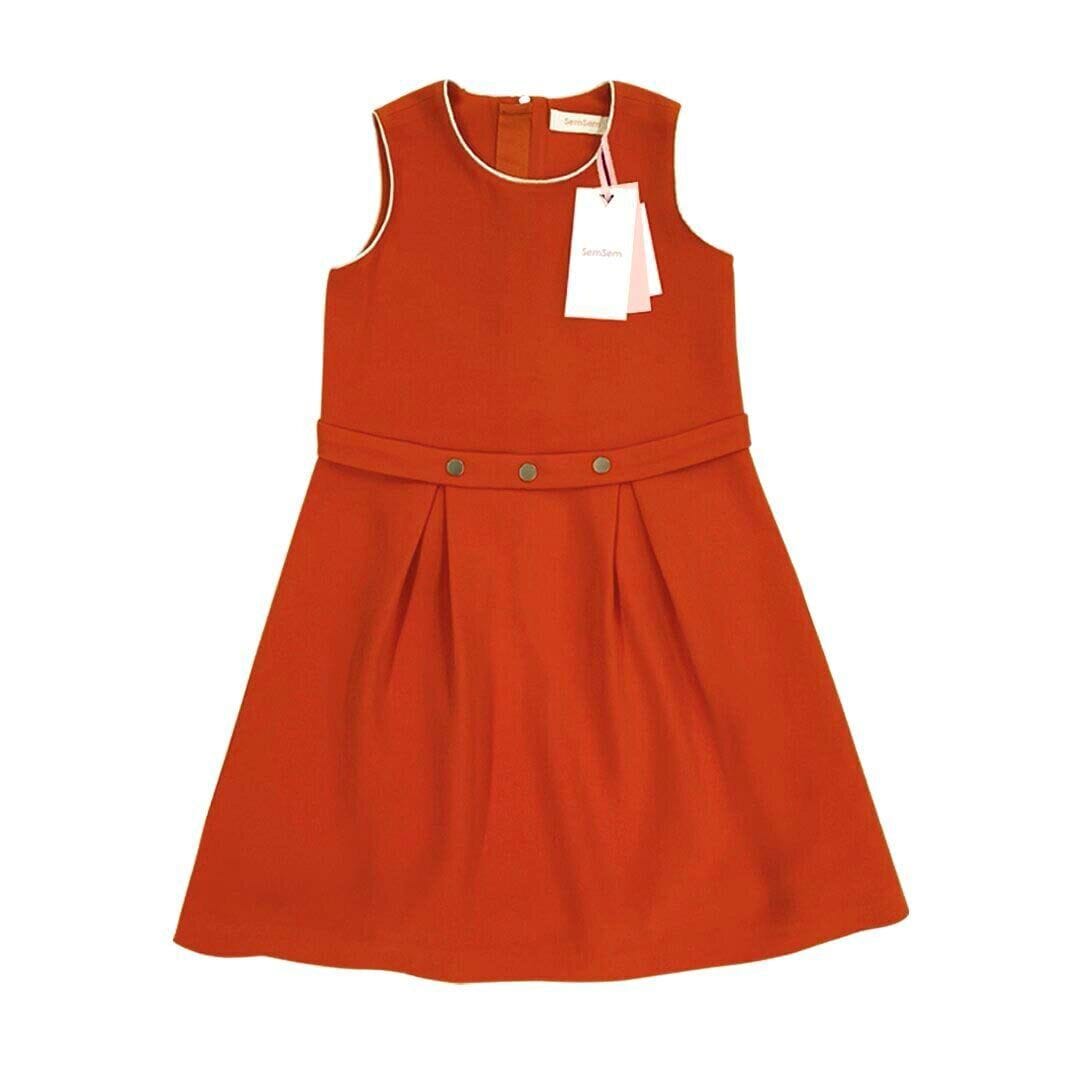 Salma Snap Dress - Orange made by SEMSEM