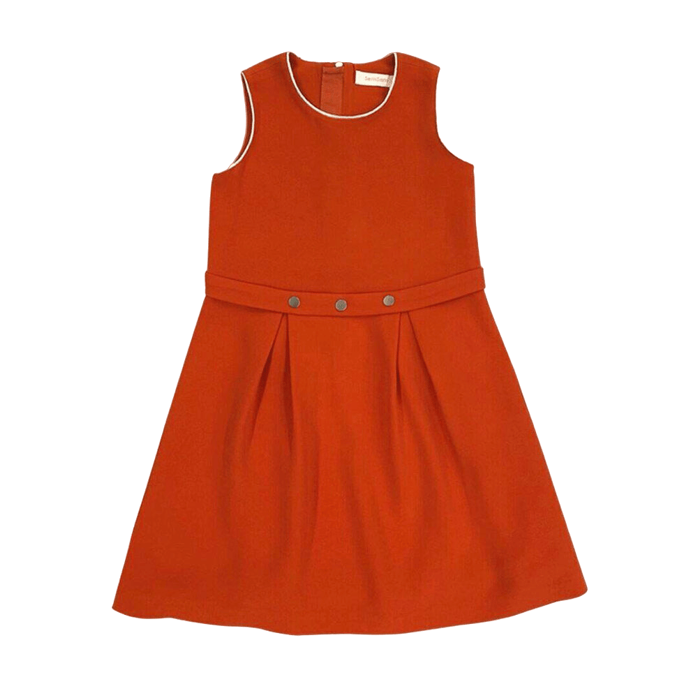 Salma Snap Dress - Orange made by SEMSEM