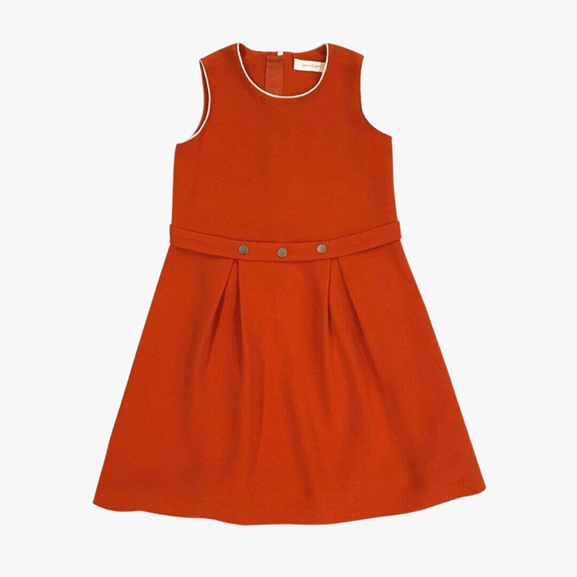 Salma Snap Dress - Orange made by SEMSEM