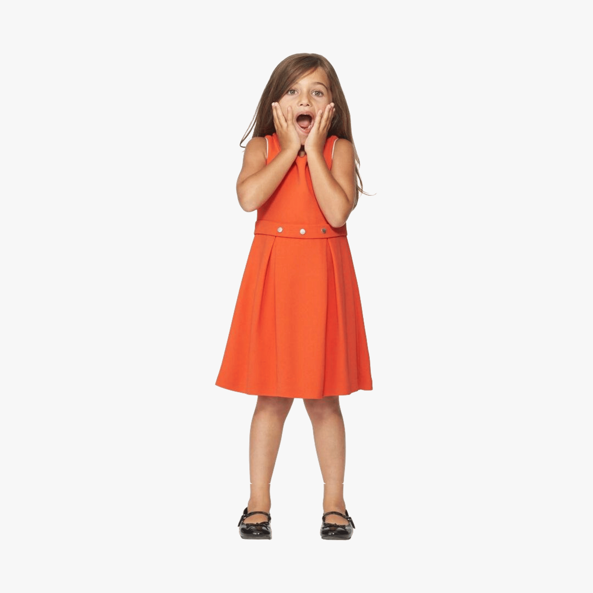 Salma Snap Dress - Orange made by SEMSEM