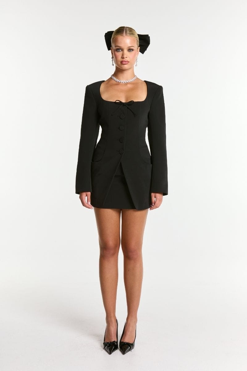 Tiffani Blazer (Black) made by Nana Jacqueline