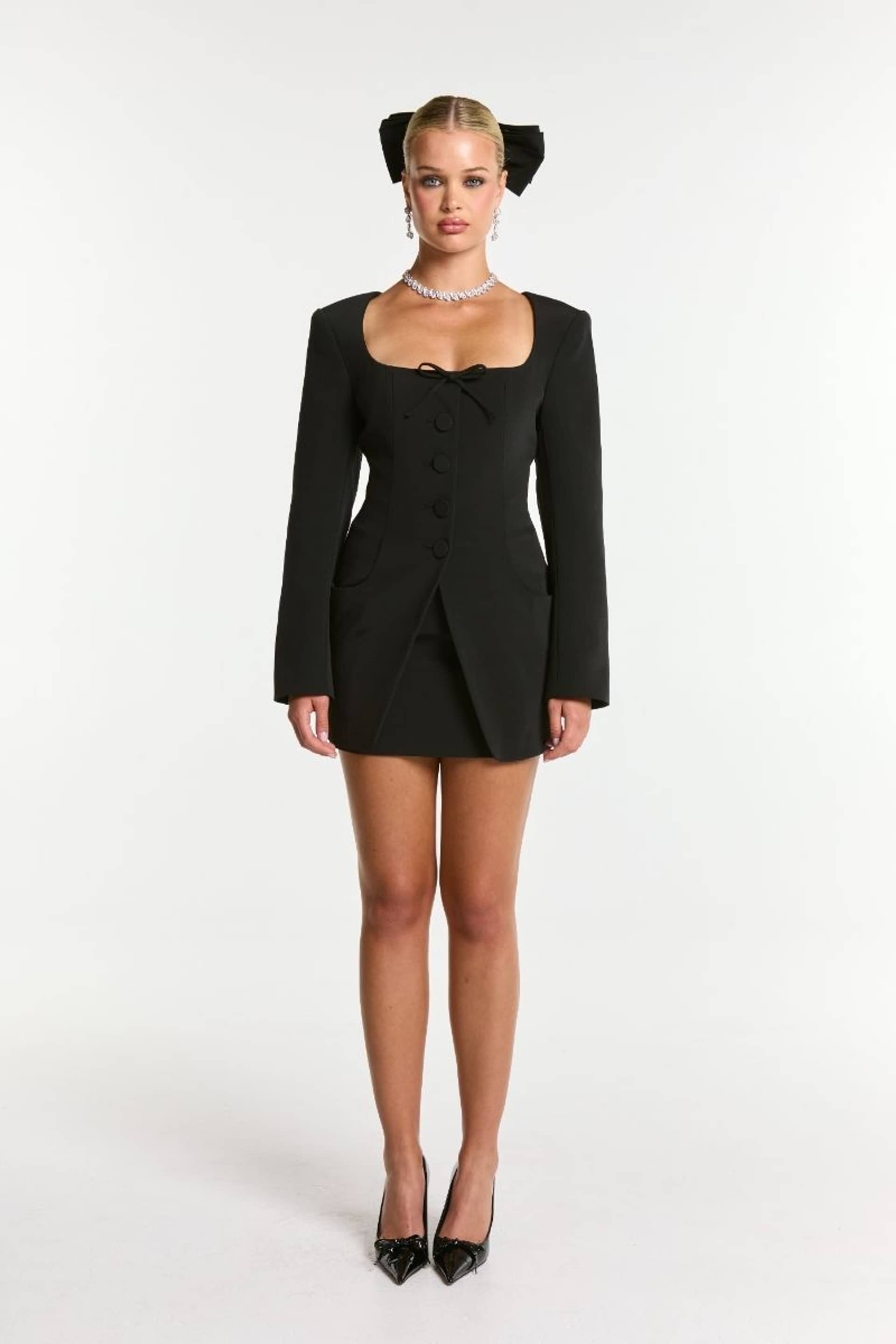 Tiffani Blazer (Black) made by Nana Jacqueline