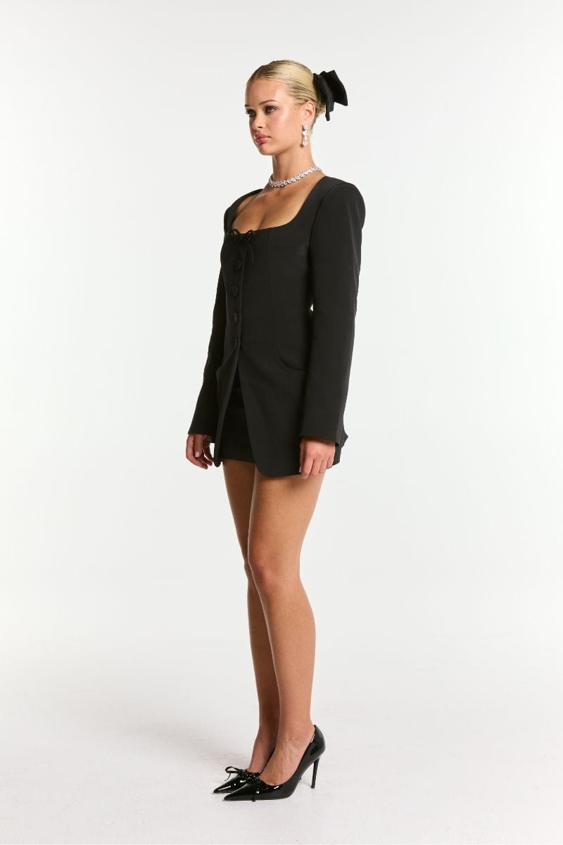 Tiffani Blazer (Black) made by Nana Jacqueline