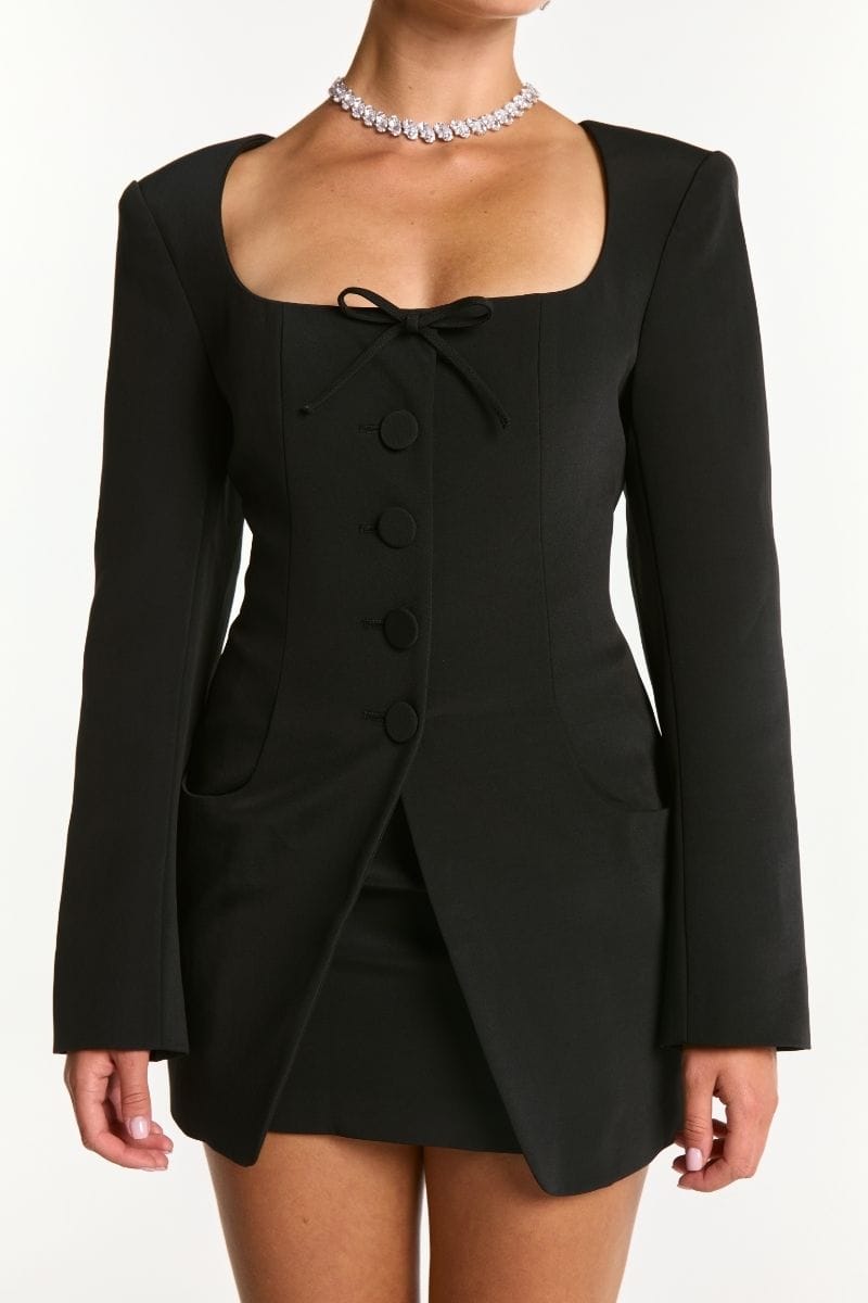 Tiffani Blazer (Black) made by Nana Jacqueline