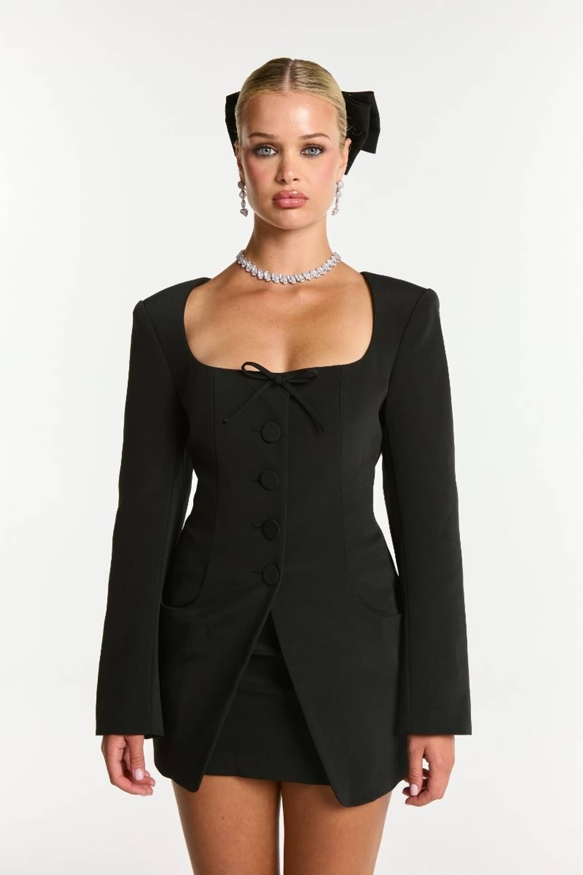 Tiffani Blazer (Black) made by Nana Jacqueline