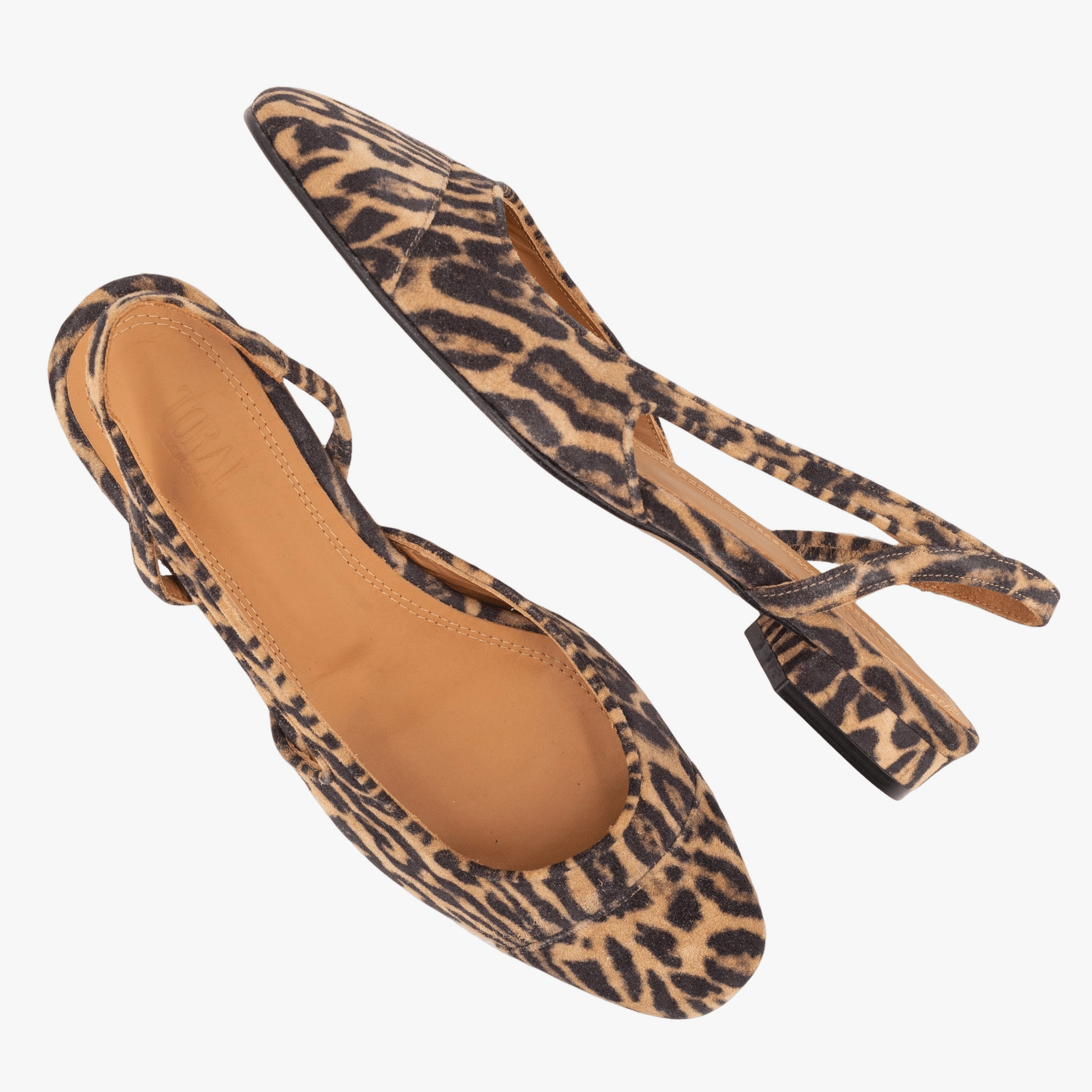 LUISA LEOPARD PRINT FLATS made by Toral