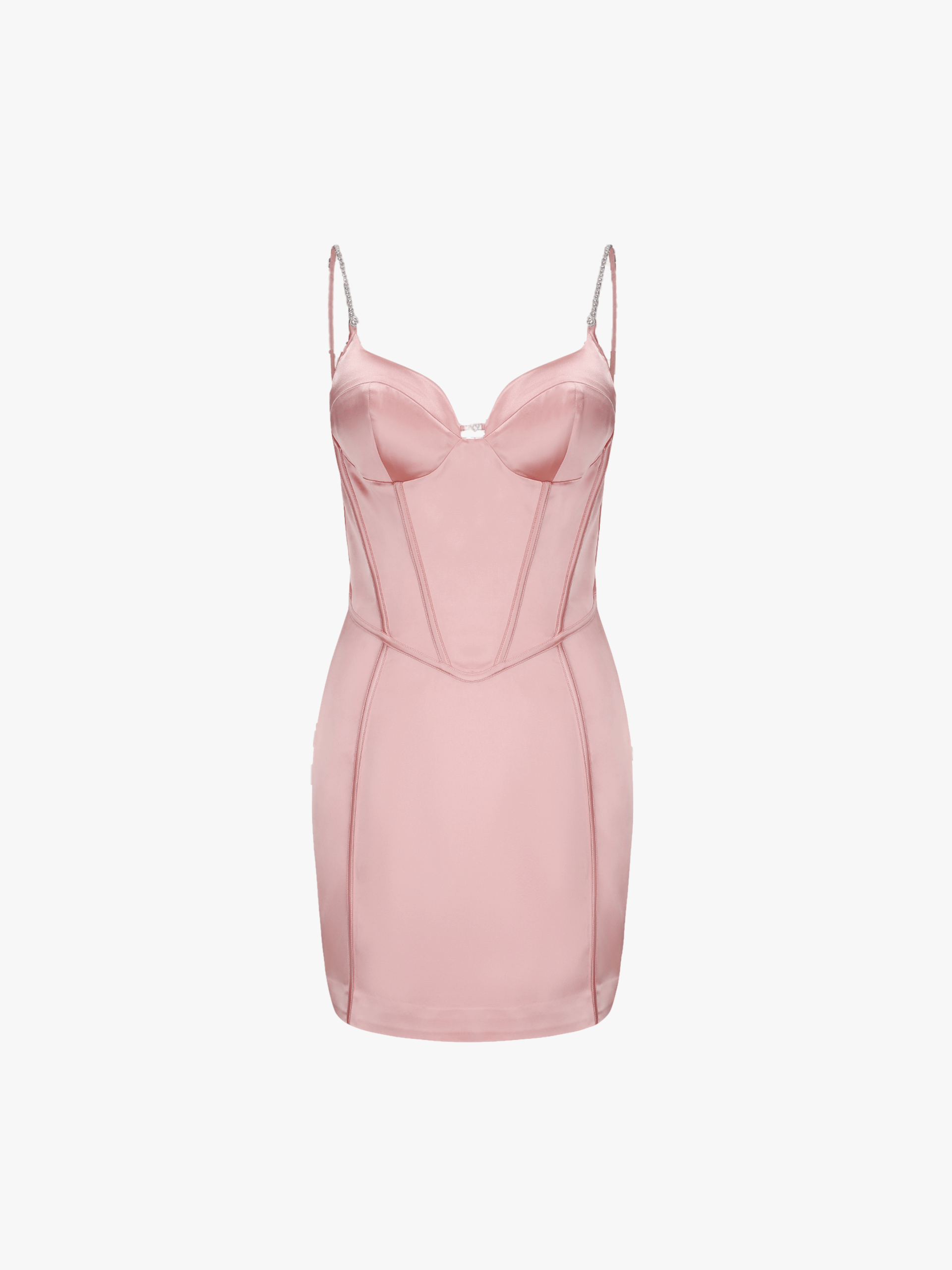 Anastasia Diamond Slip Dress (Pink) (Final Sale) in Pink made by Nana Jacqueline
