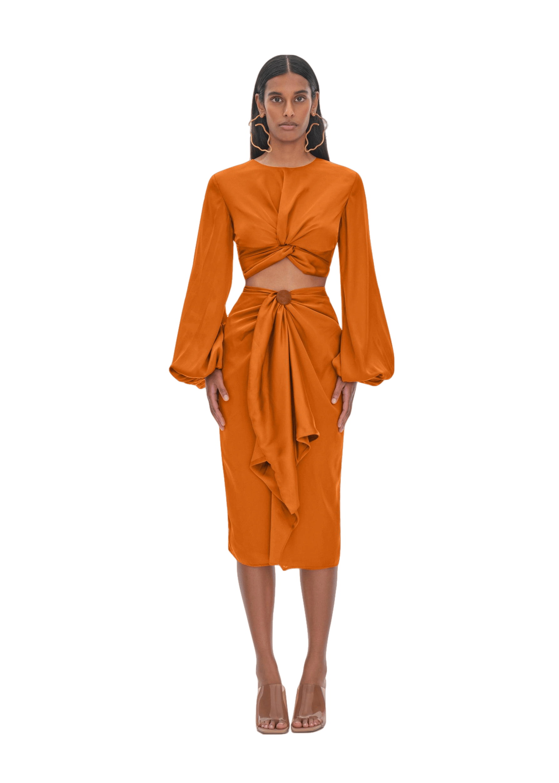 BEHATI RUST SKIRT made by Andrea Iyamah