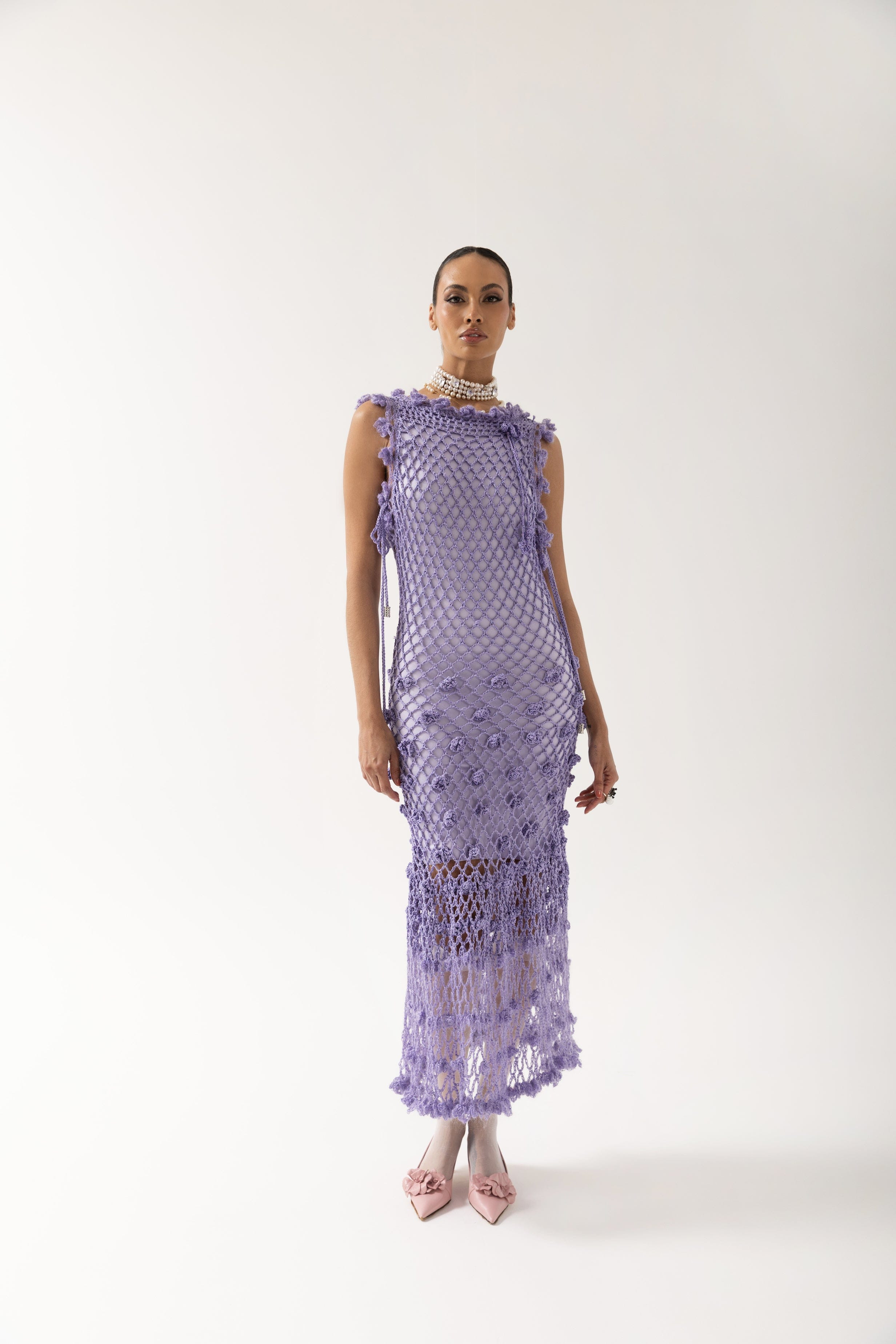 Camila Handmade Knit Dress made by ANDREEVA