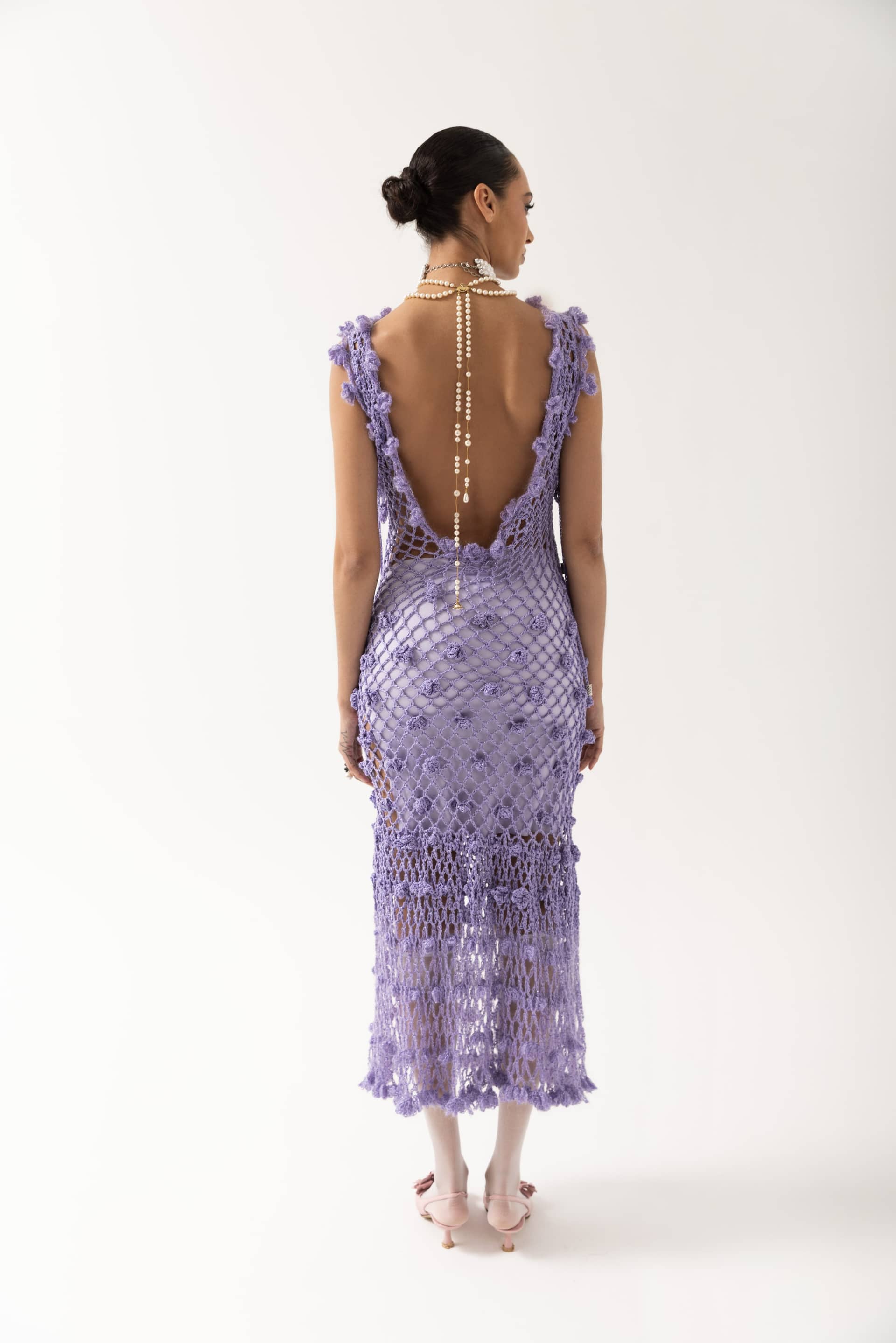 Camila Handmade Knit Dress made by ANDREEVA