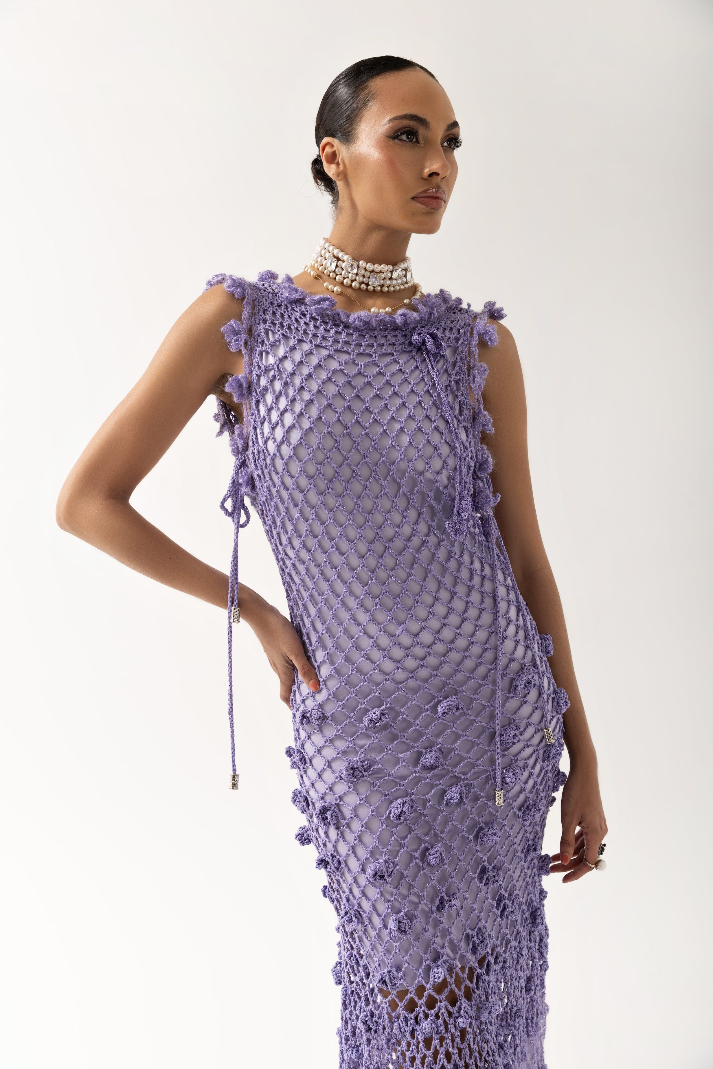 Camila Handmade Knit Dress made by ANDREEVA