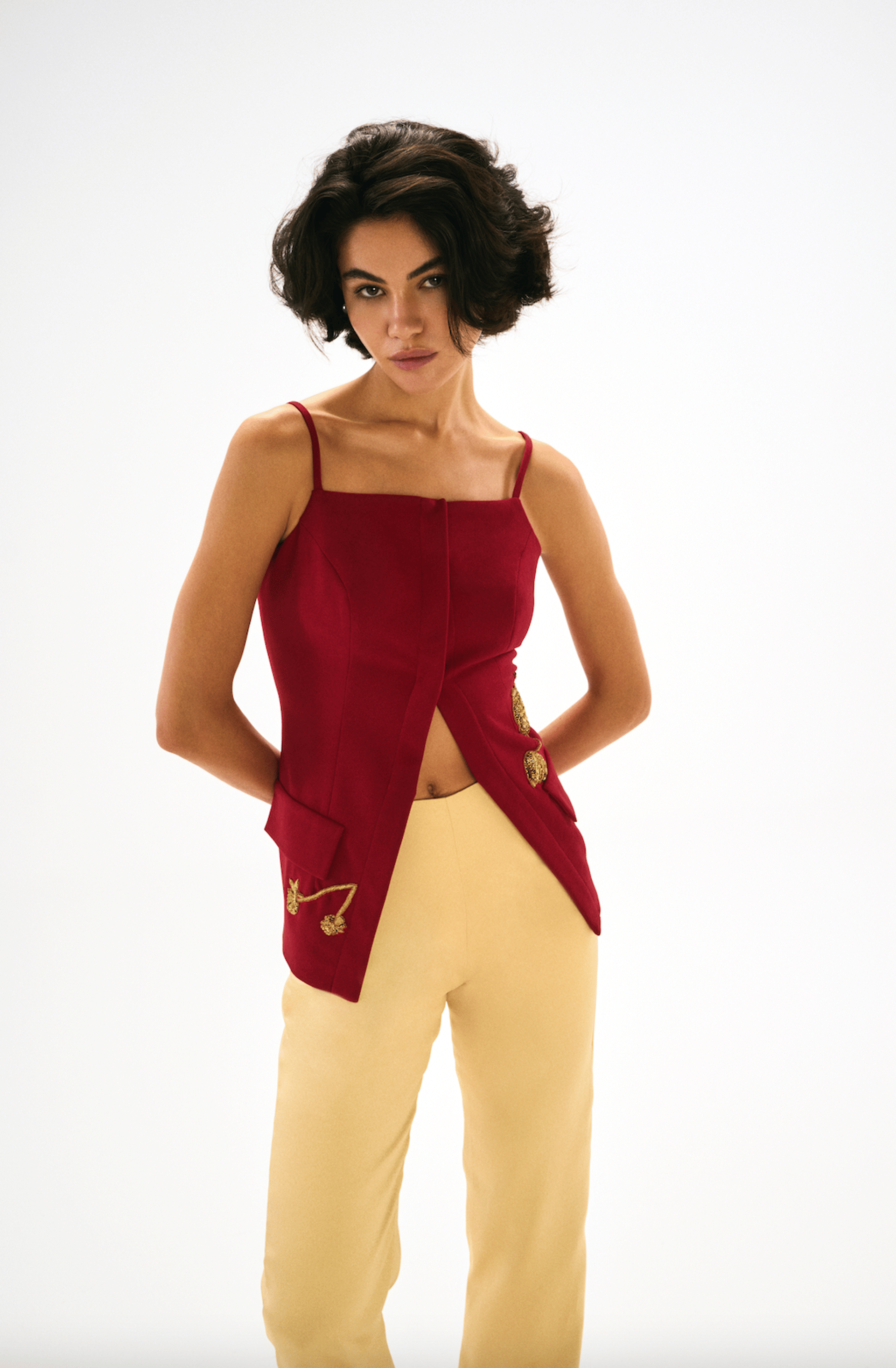 The Caroline Vest made by ONORI