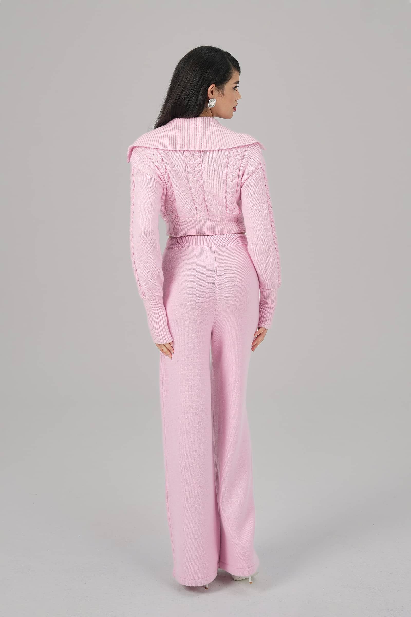 Addison Coat + Scarf Set (Pink) made by Nana Jacqueline