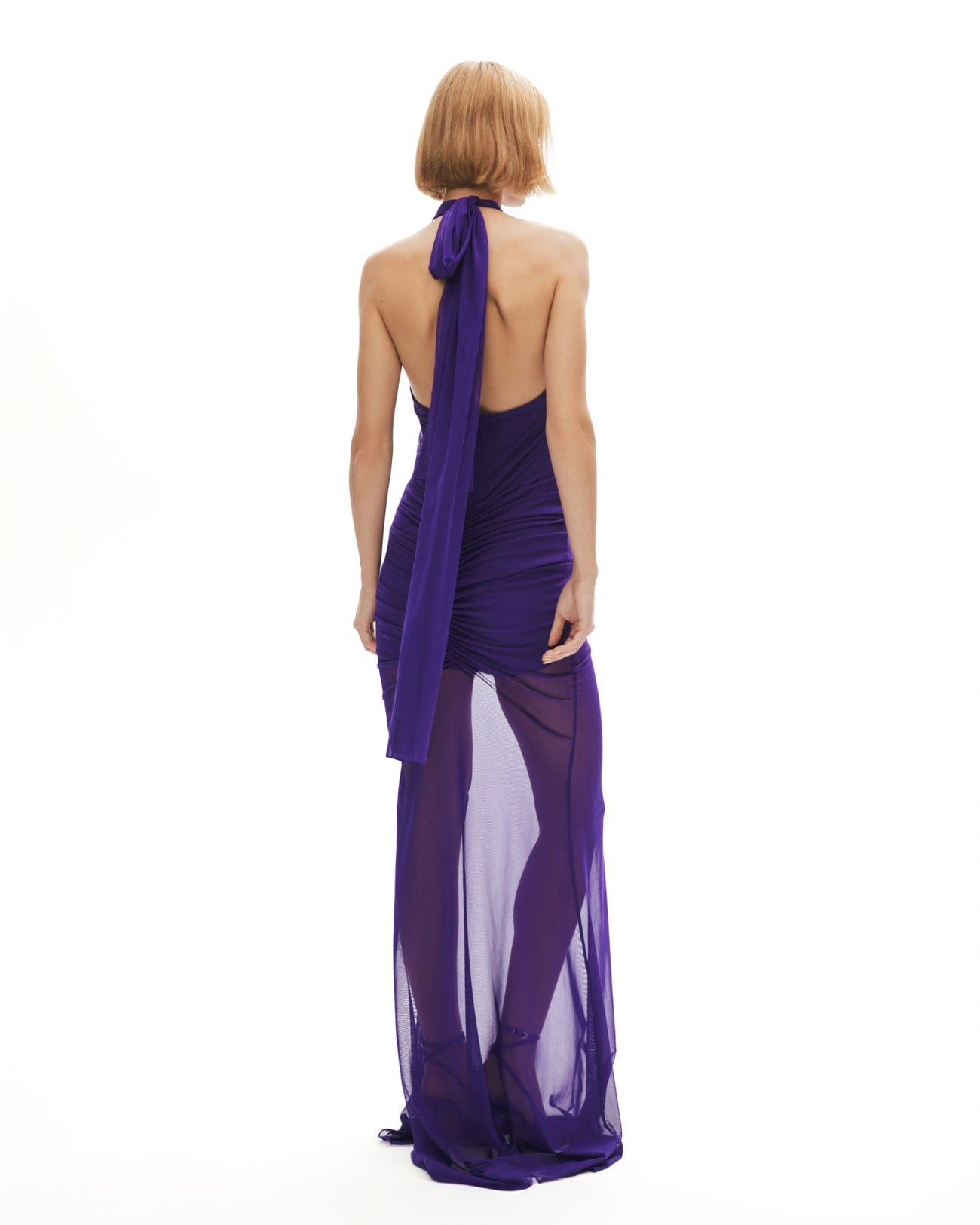 Forbidden Fruit Dress In Purple made by Khela