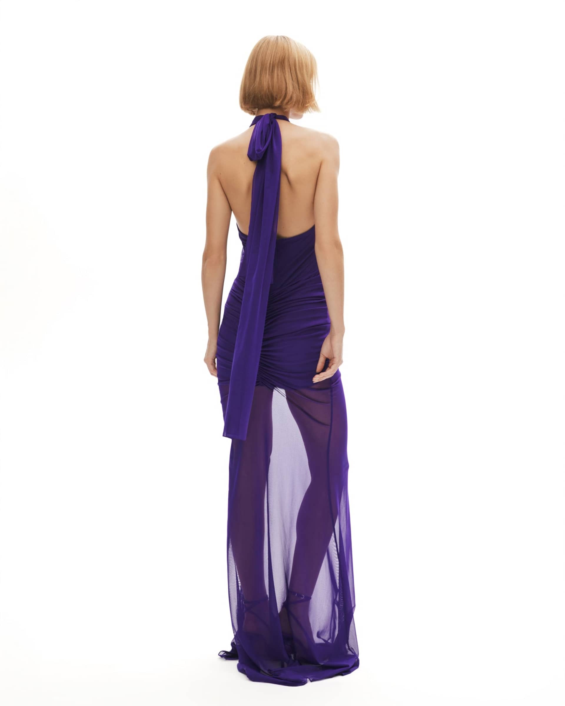 Forbidden Fruit Dress In Purple made by Khela