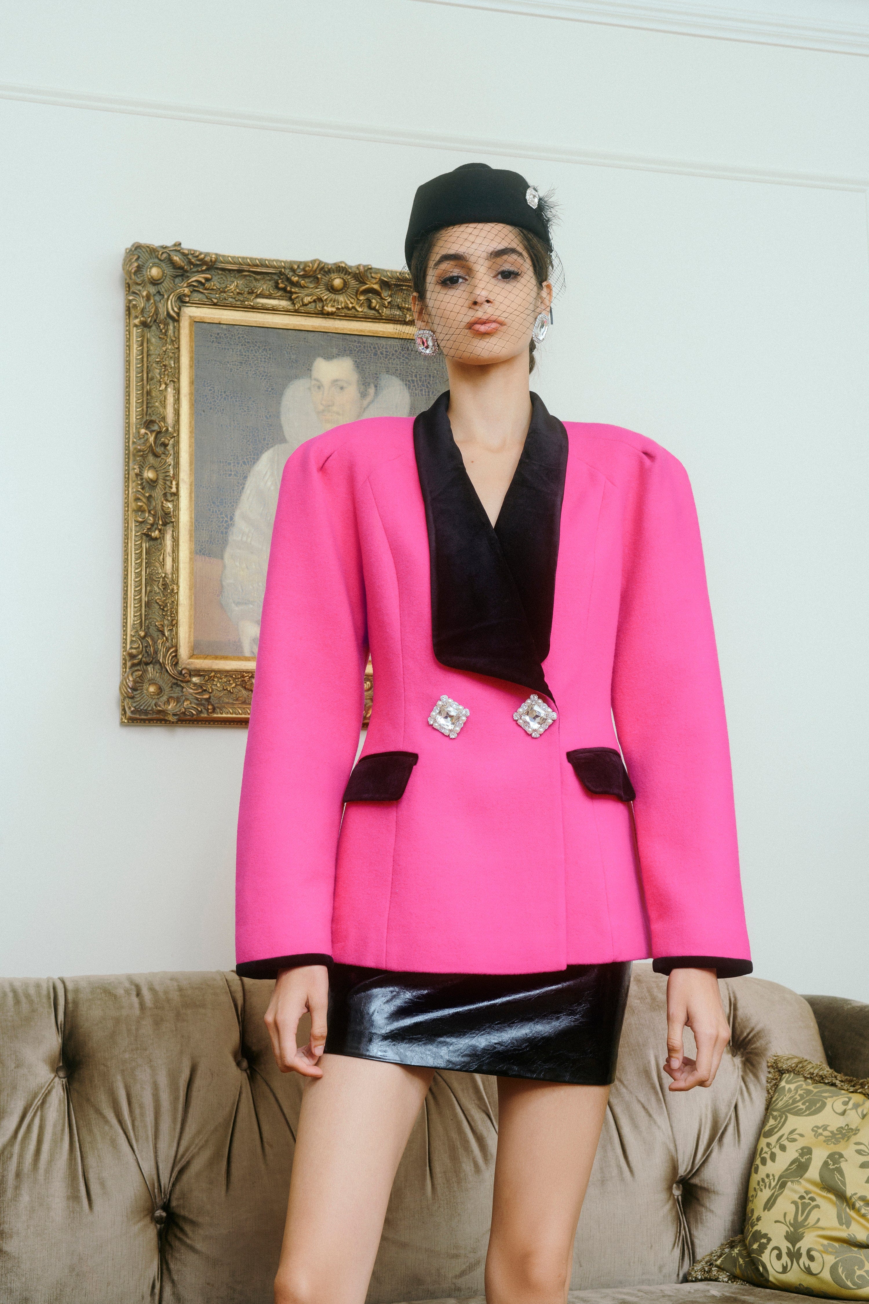 Rory Blazer in Pink made by Nana Jacqueline