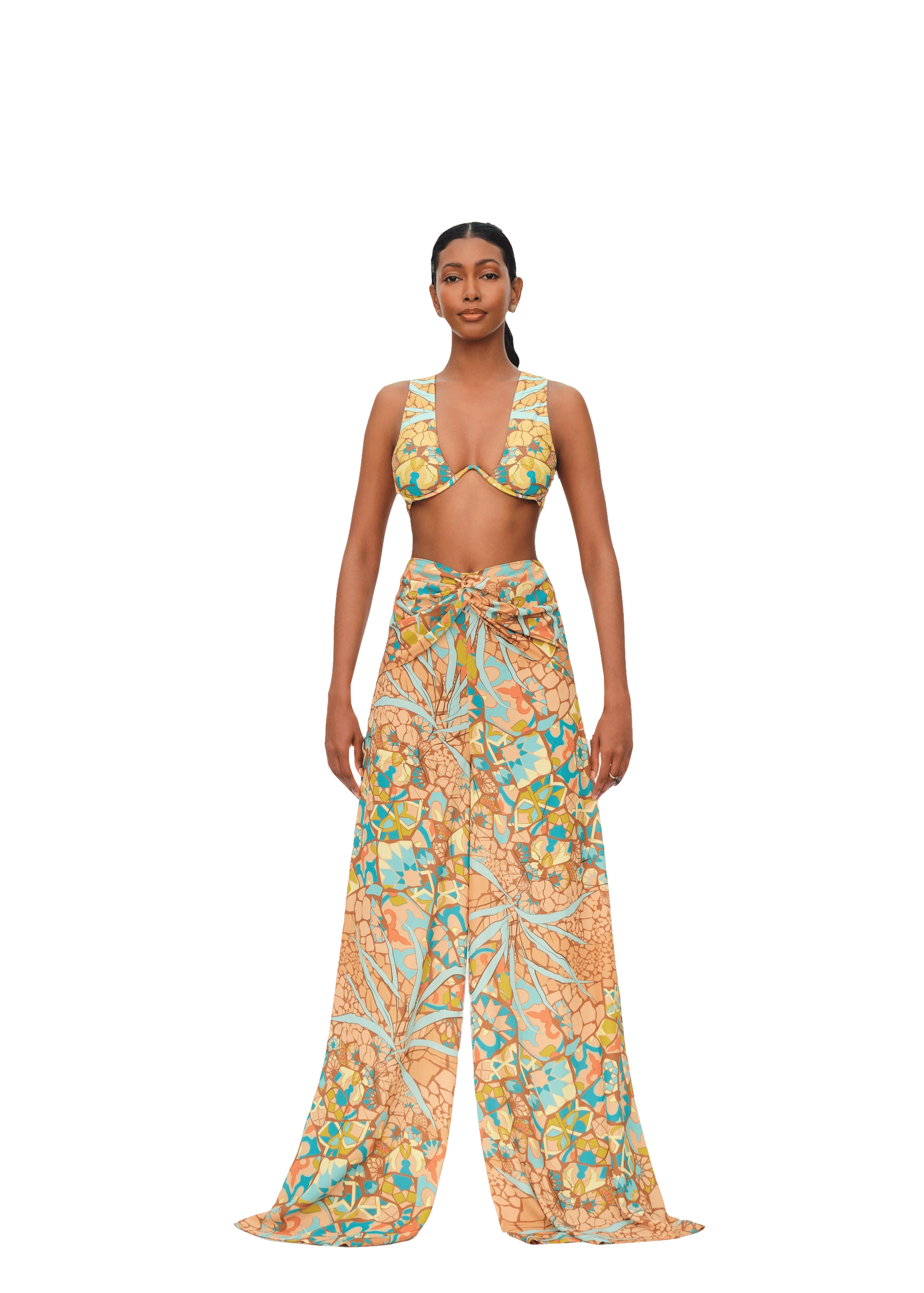 AKRO PANTS - ILIA II PRINT made by Andrea Iyamah